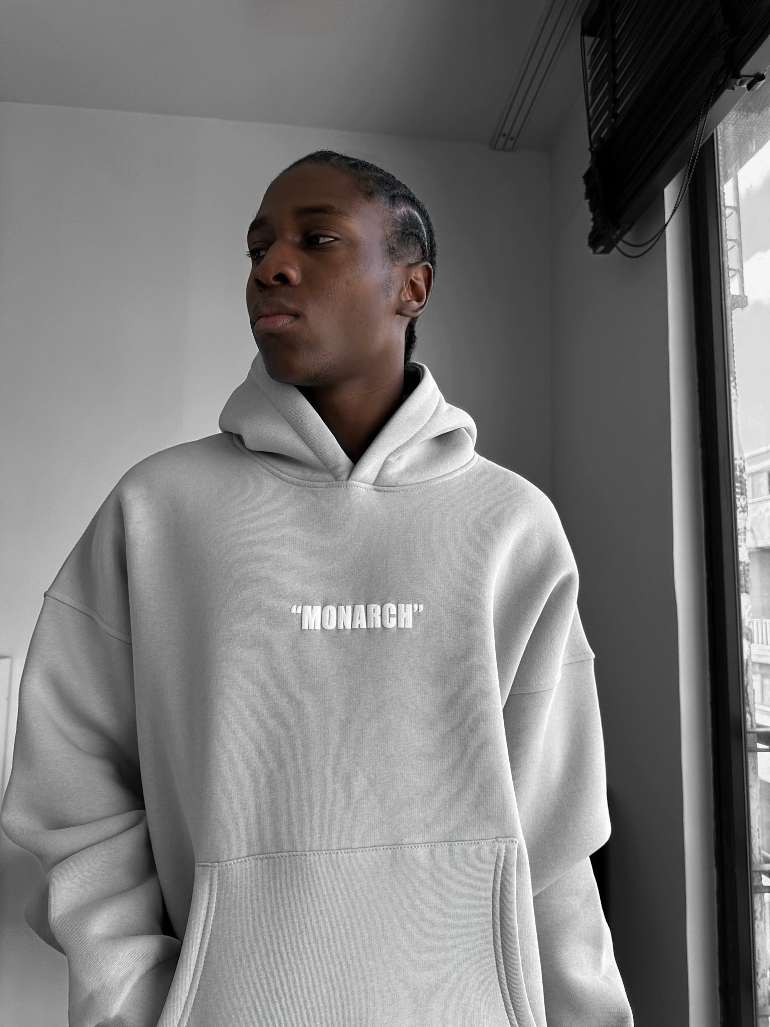 Oversize Monarch Hoodie - Grey