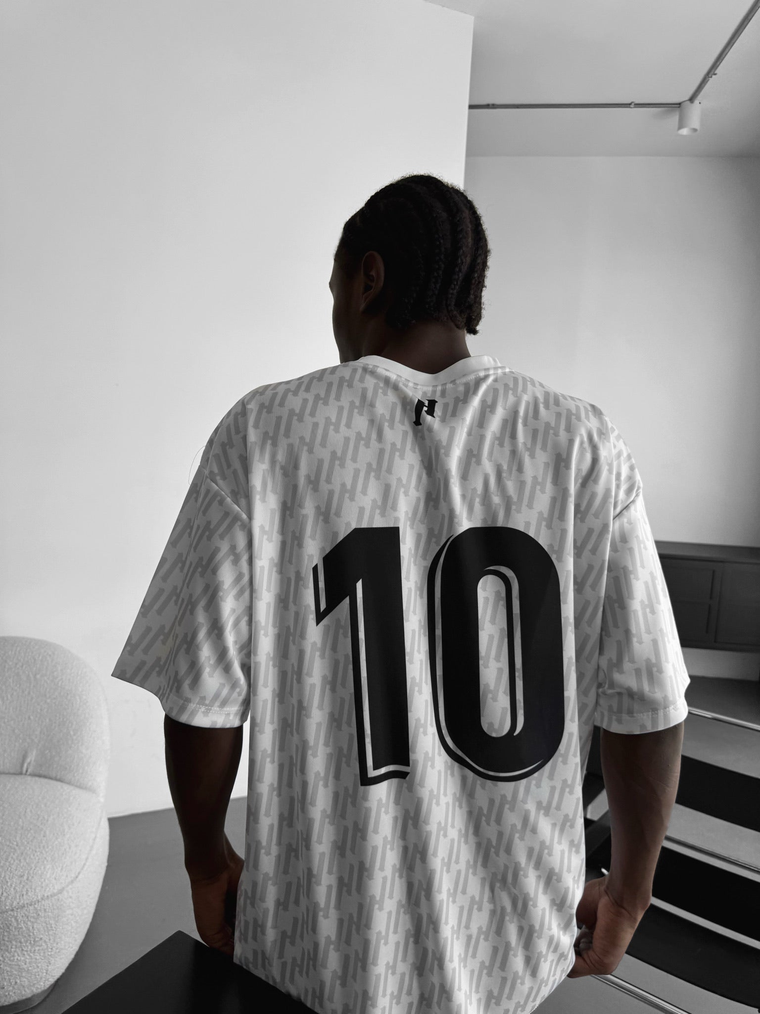 Oversize Mafia Trikot T-Shirt - White