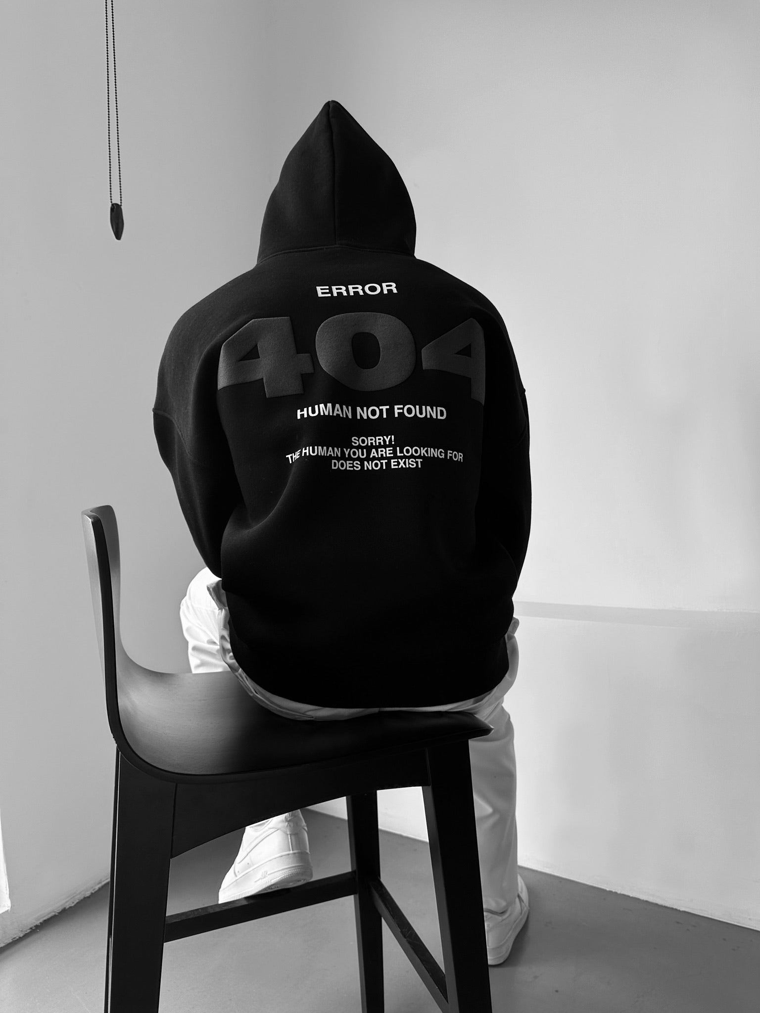 Oversize 404 Hoodie - Black