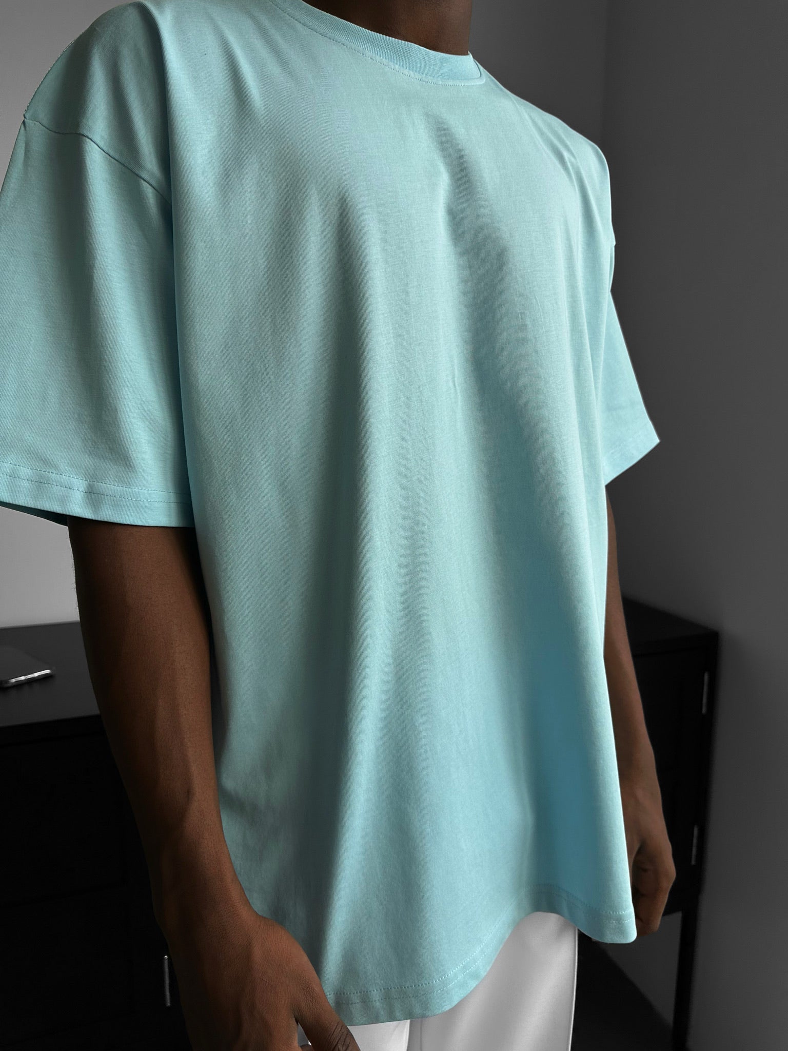 Oversize Basic T-Shirt - Babyblue