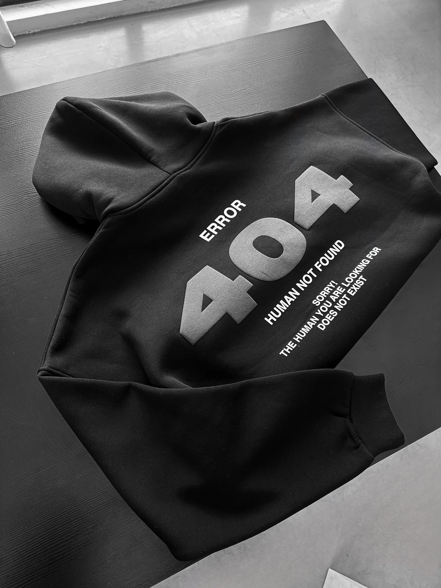 Oversize 404 Hoodie - Black