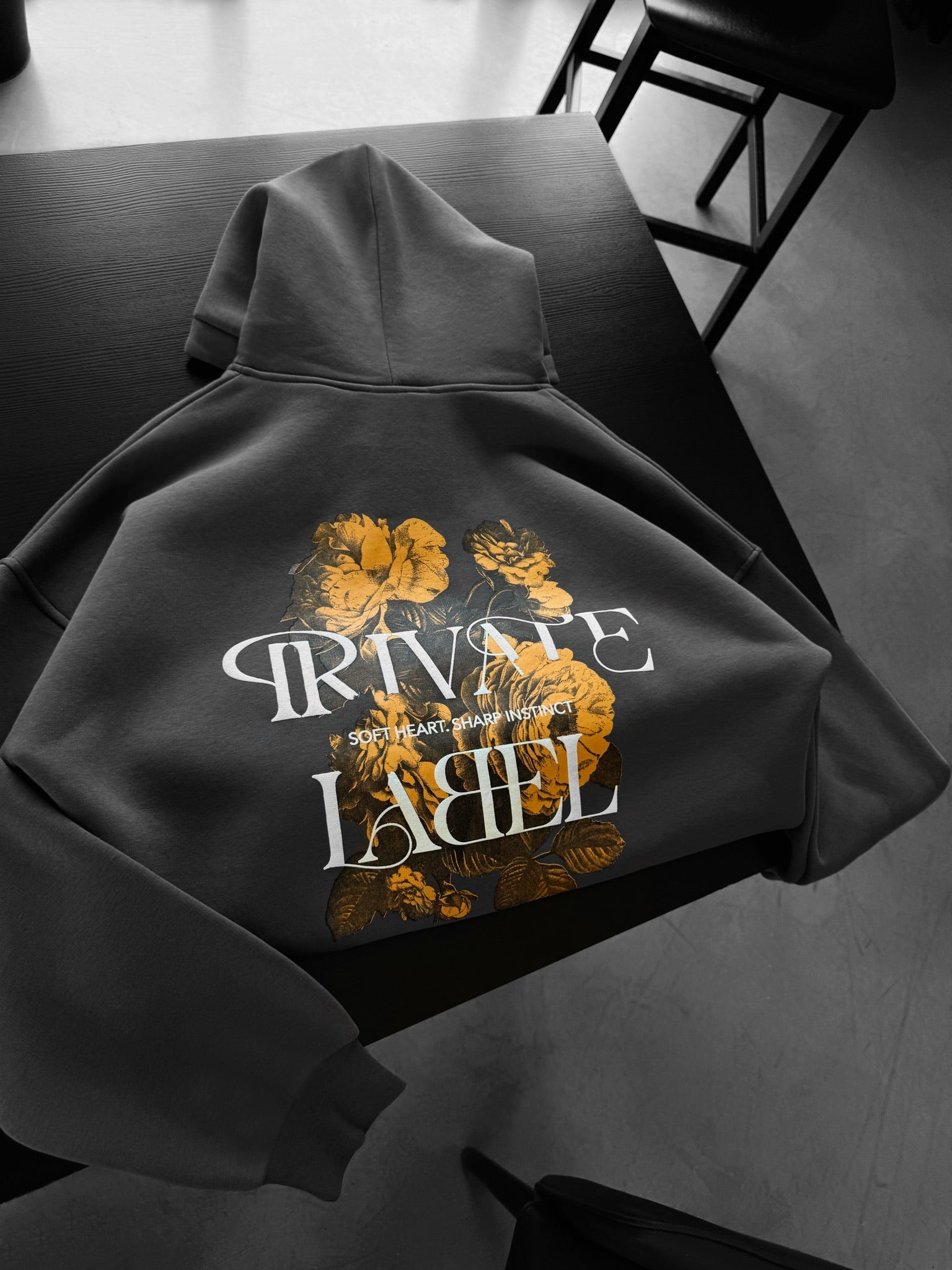Oversize Private Label Hoodie - Anthracite