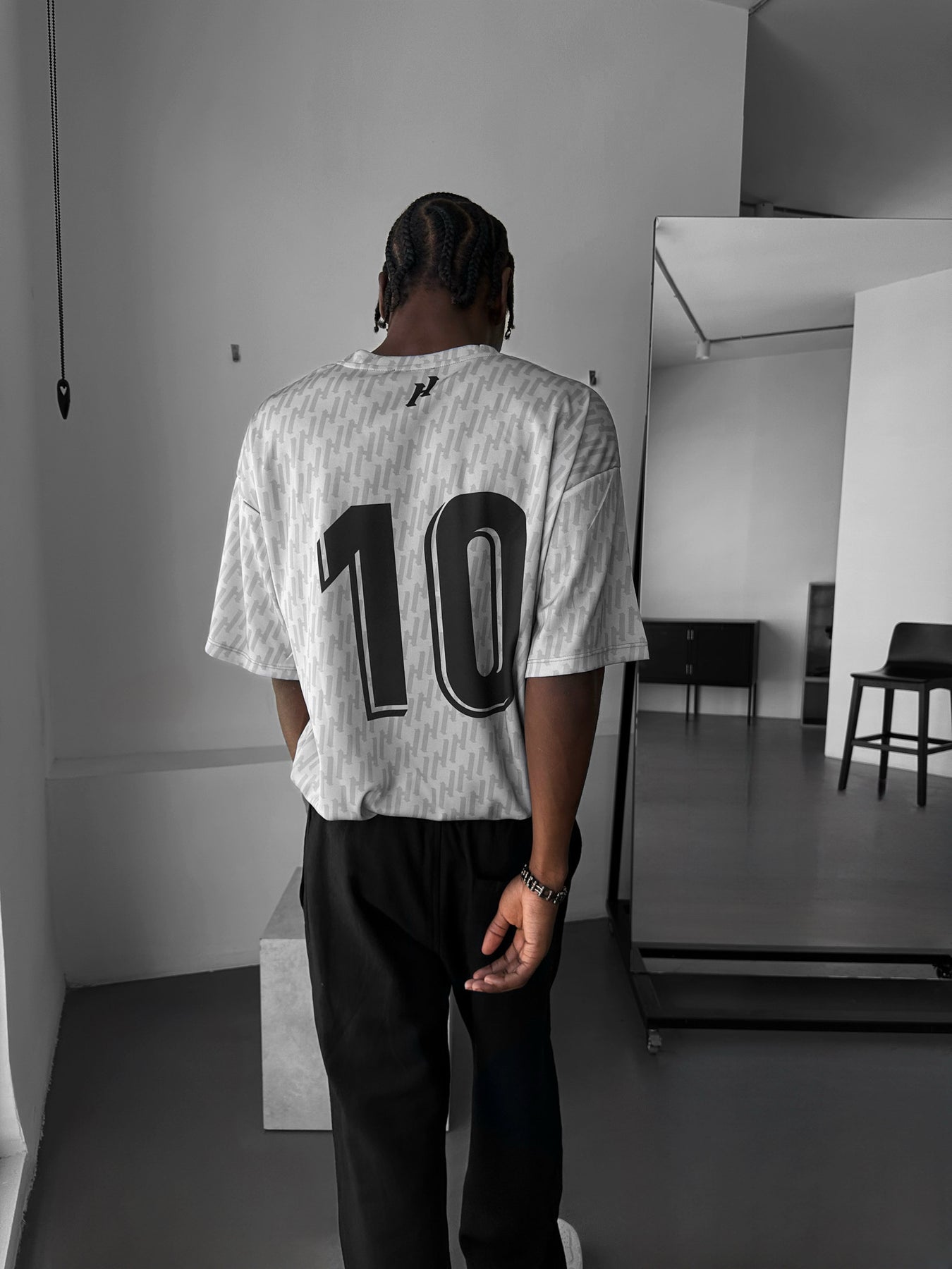 Oversize Mafia Trikot T-Shirt - Grey