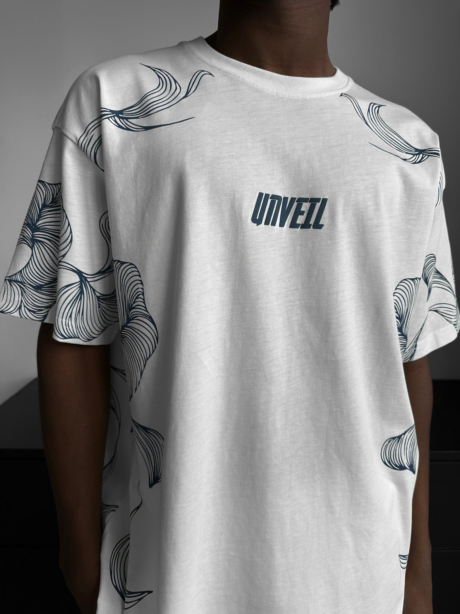 Oversize 'Unveil' T-Shirt - Ecru