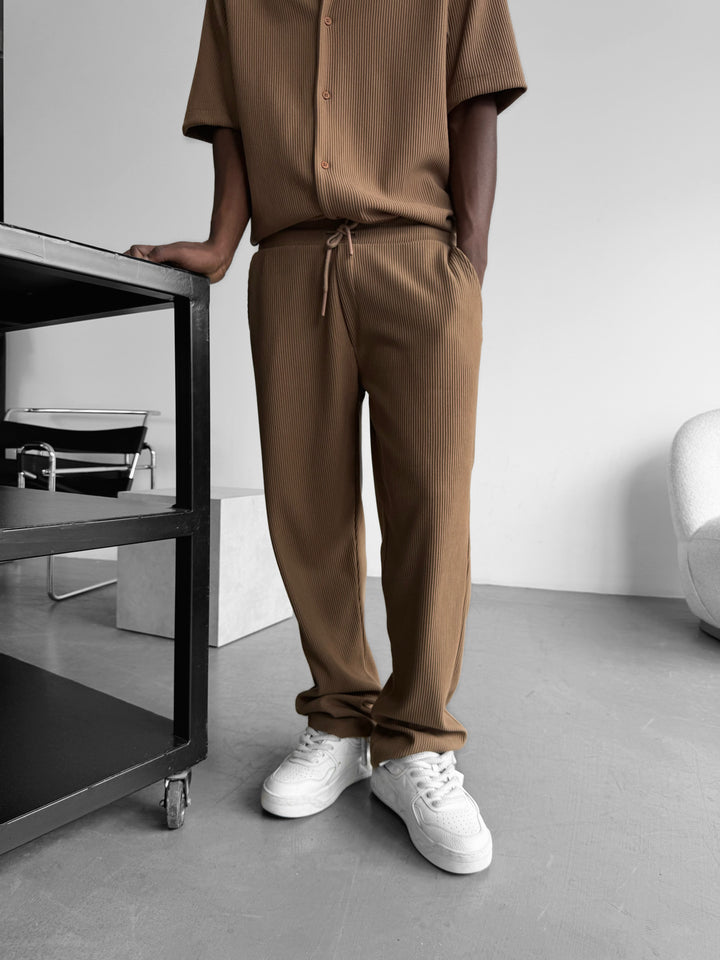 Loose Fit Cord Pant - Brown