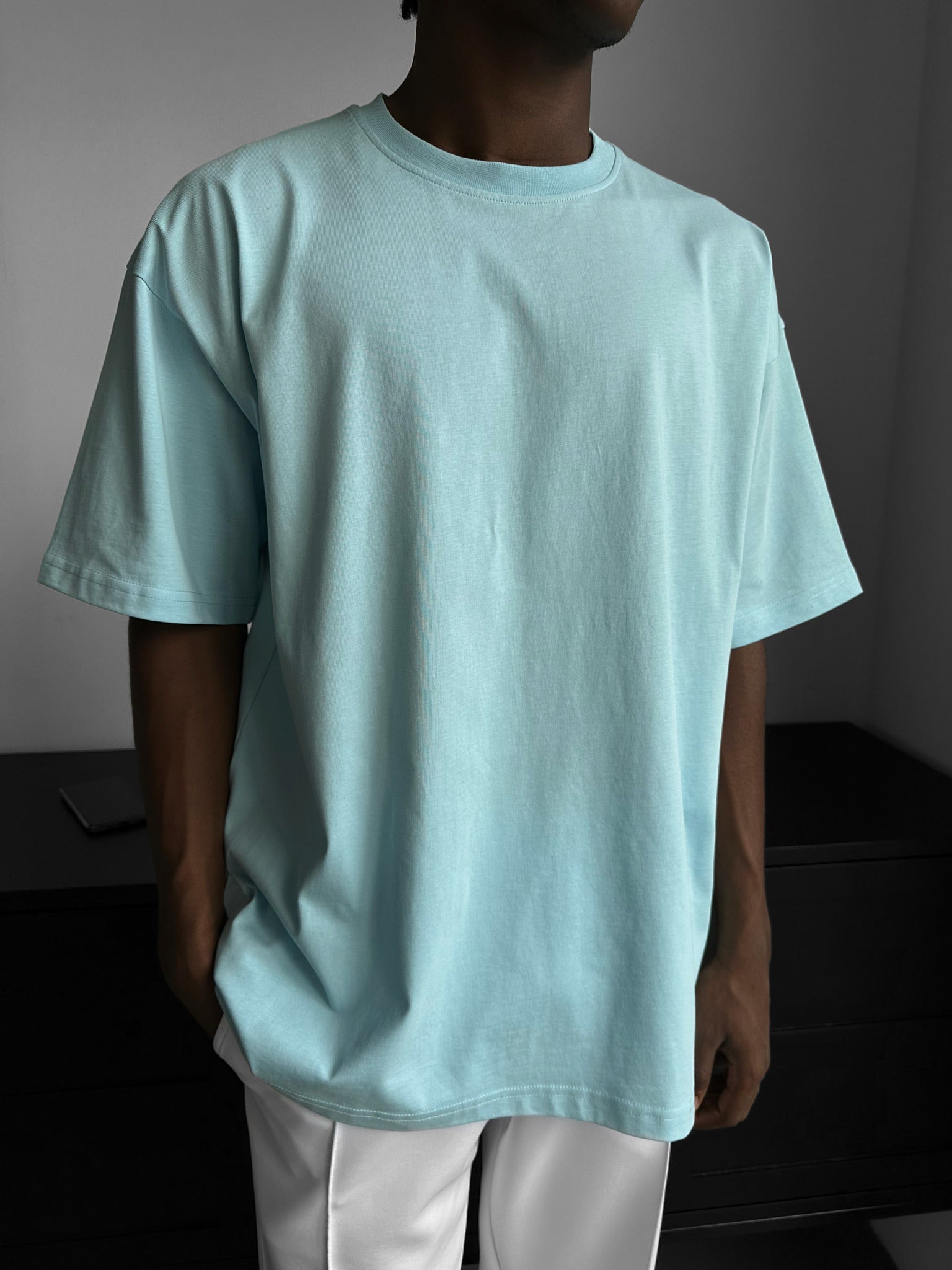 Oversize Basic T-Shirt - Babyblue
