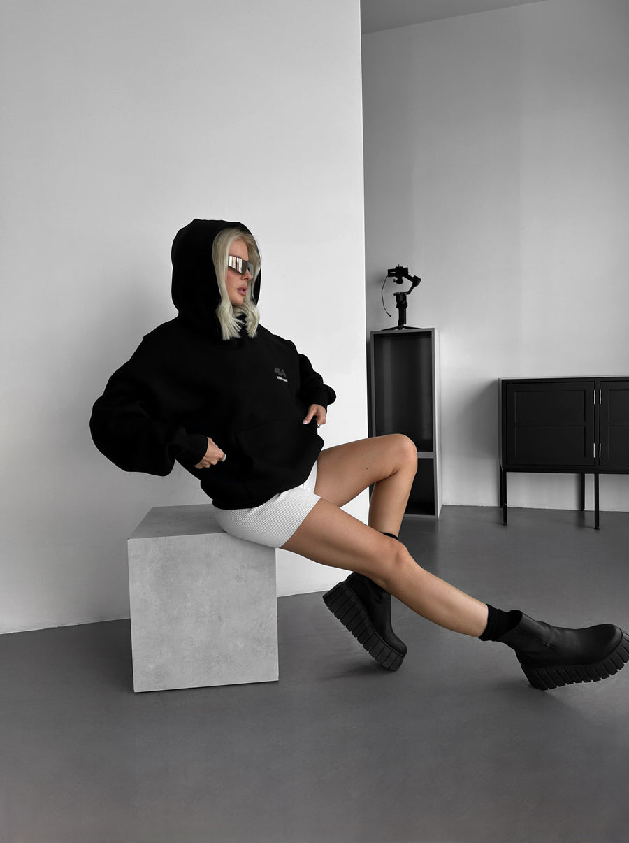 Oversize 404 Hoodie - Black