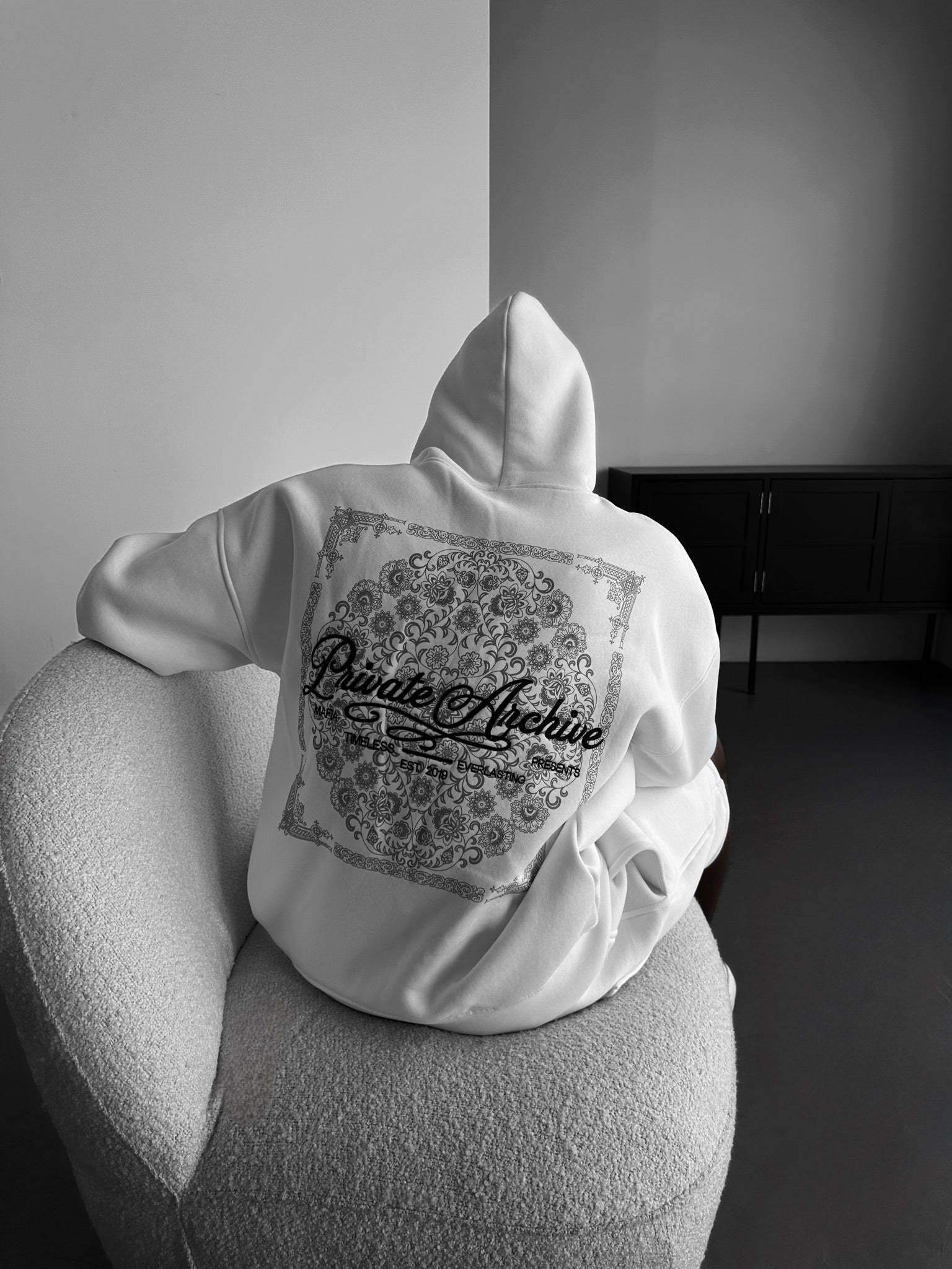 Oversize Private Archive Hoodie - Ecru