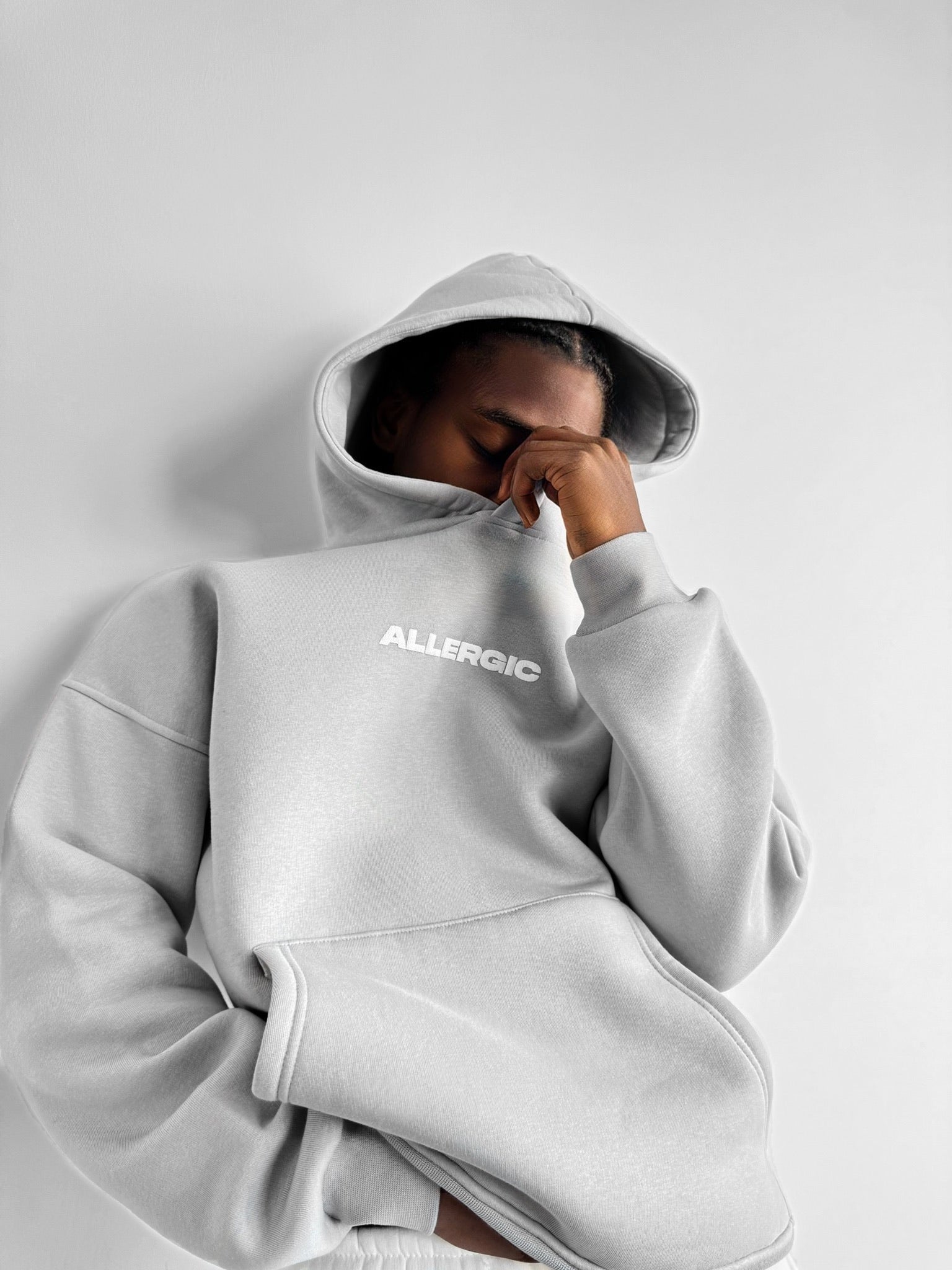 Oversize Allergic Hoodie - Grey