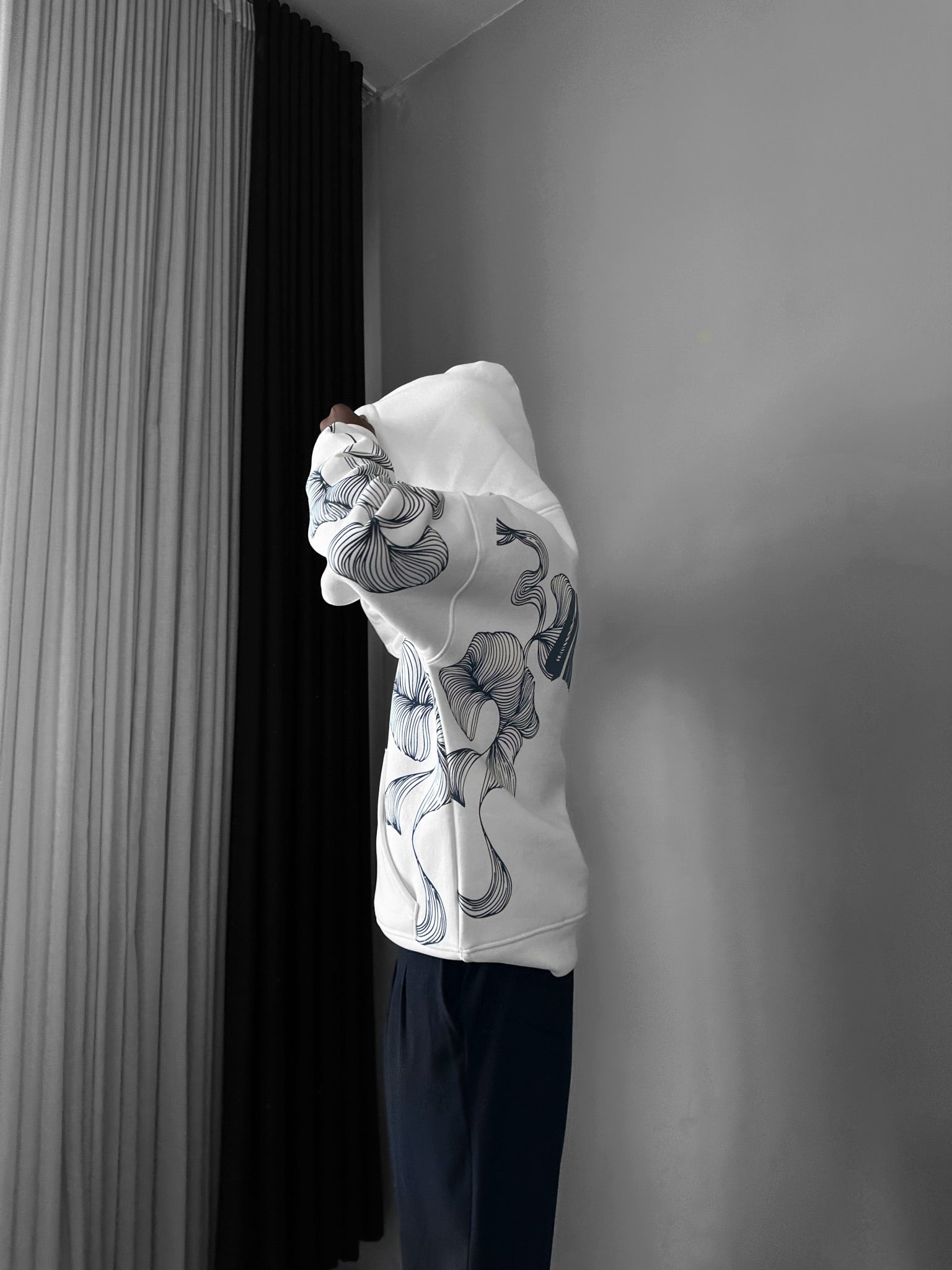 Oversize Unveil Hoodie - Ecru
