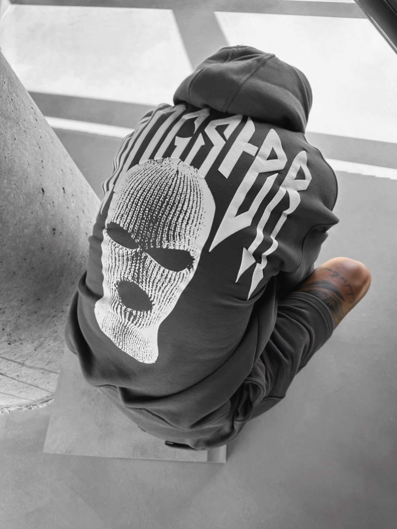 Oversize Gangster Hoodie - Anthracite