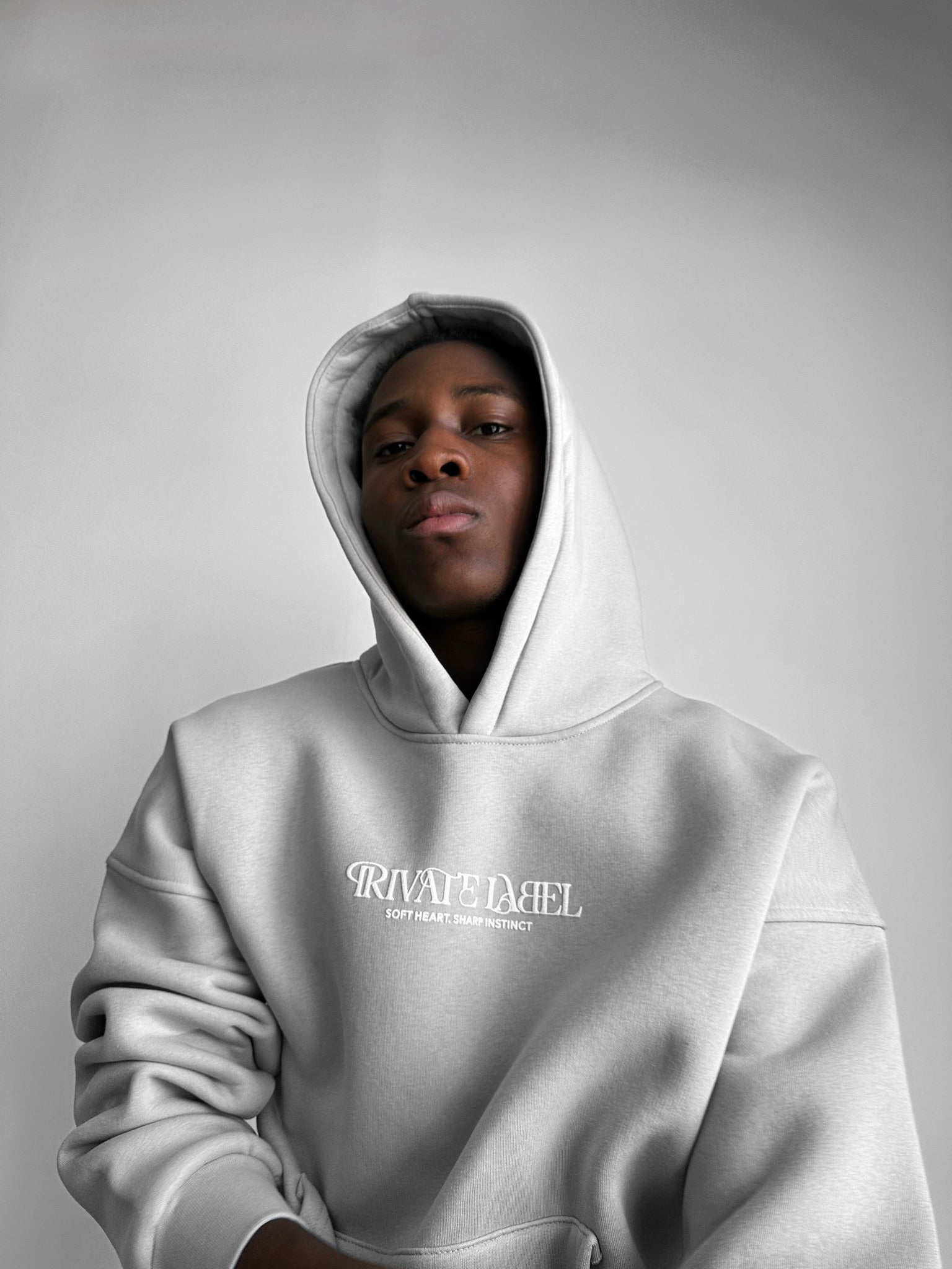 Oversize Private Label Hoodie - Grey