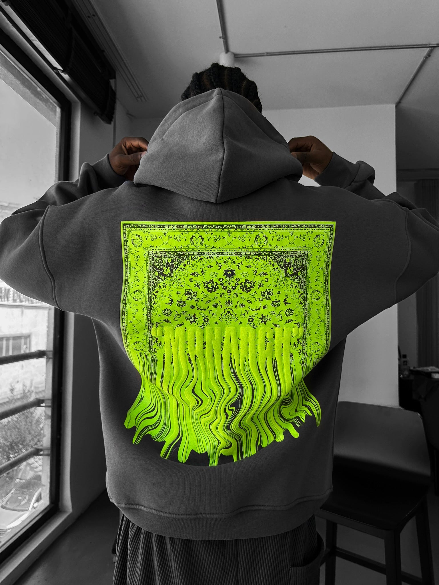 Oversize Monarch Hoodie - Anthracite
