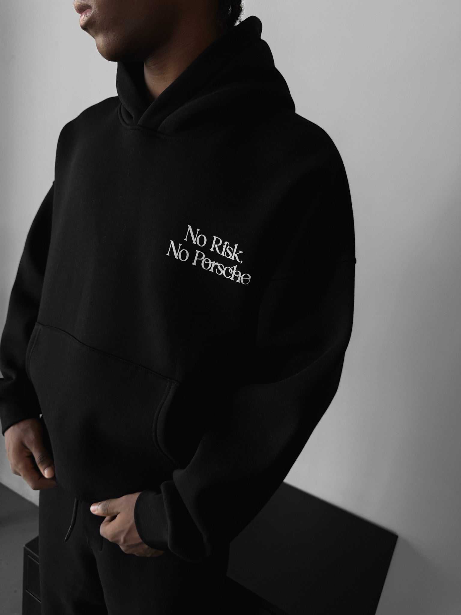 Oversize Porsche Hoodie - Black
