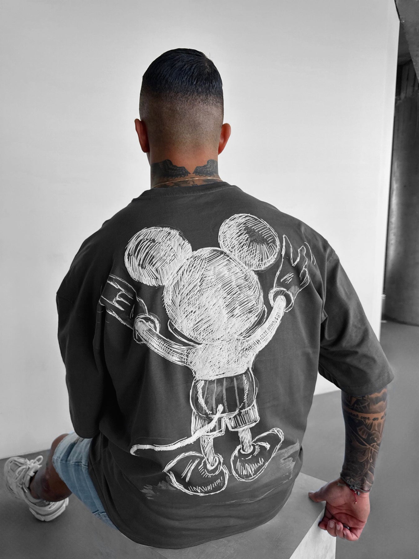 Oversize Mouse T-shirt - Anthracite