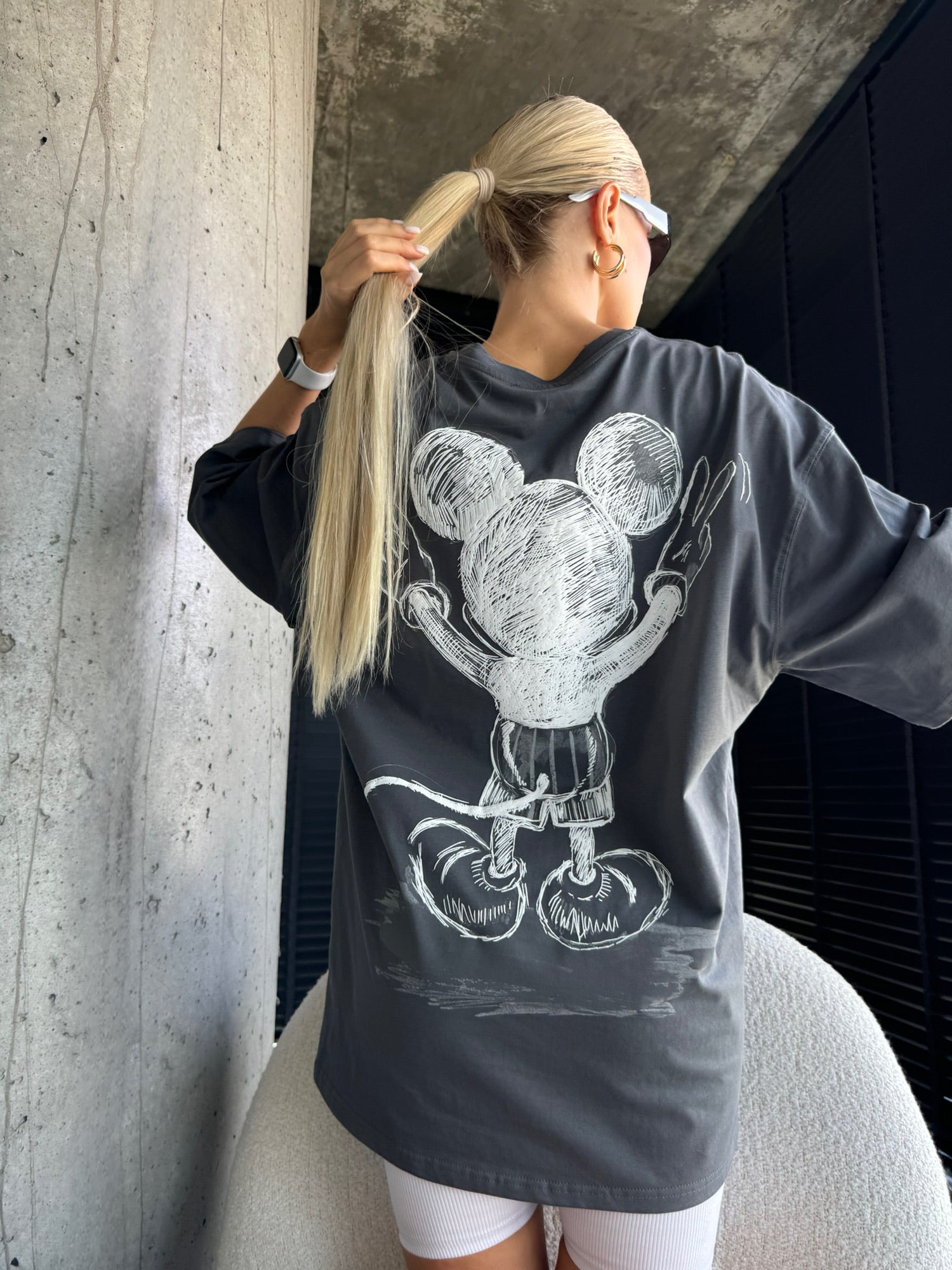 Oversize Mouse T-shirt - Anthracite