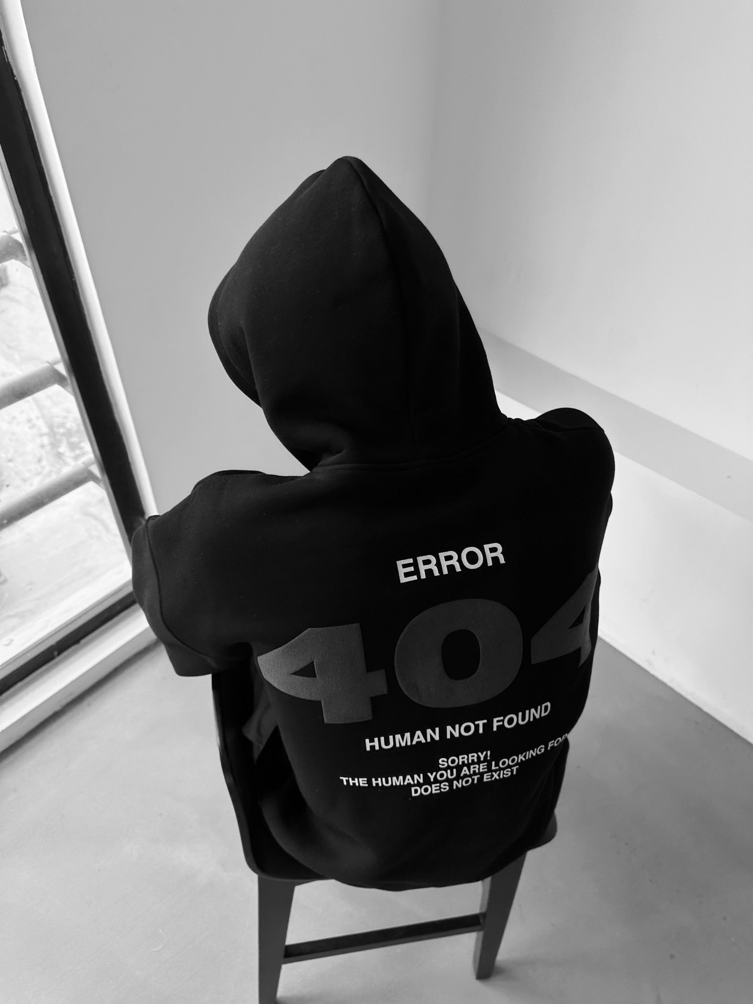 Oversize 404 Hoodie - Black