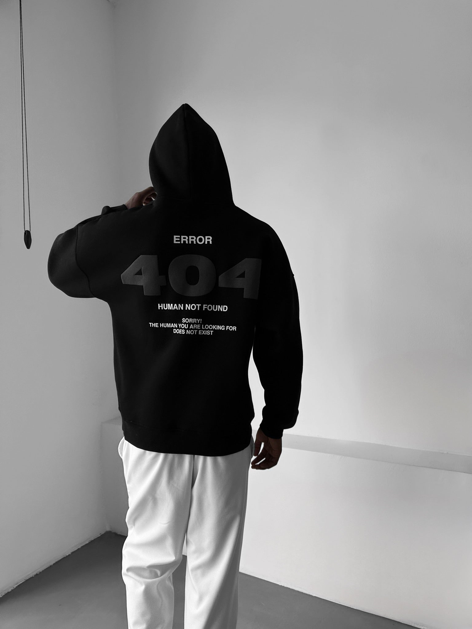 Oversize 404 Hoodie - Black