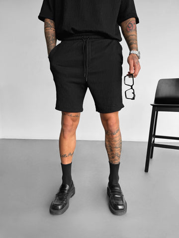 Oversize Crepe Shirt - Black