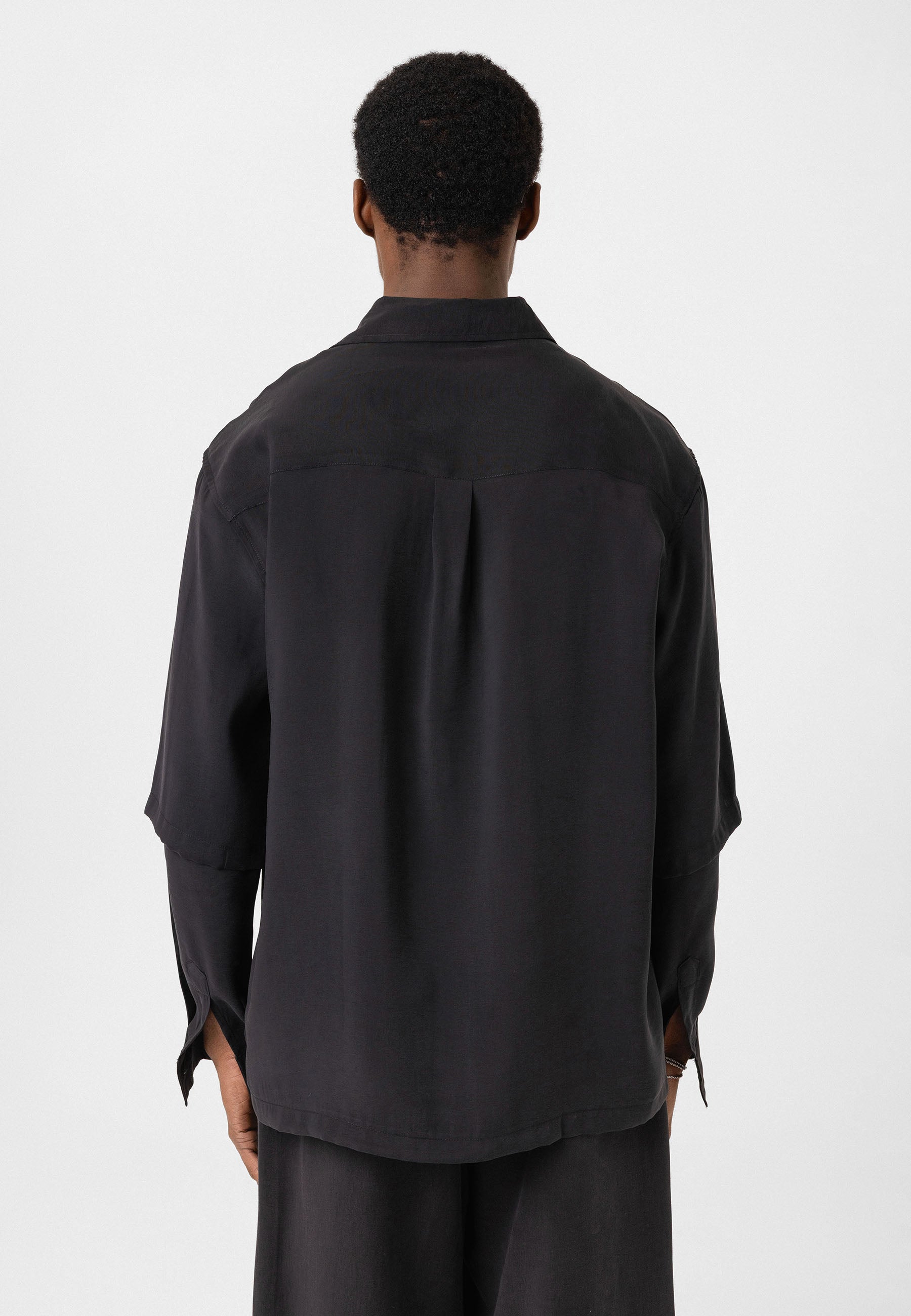 Black Button-Up Shirt – Comfort Fit, Smart Everyday Look