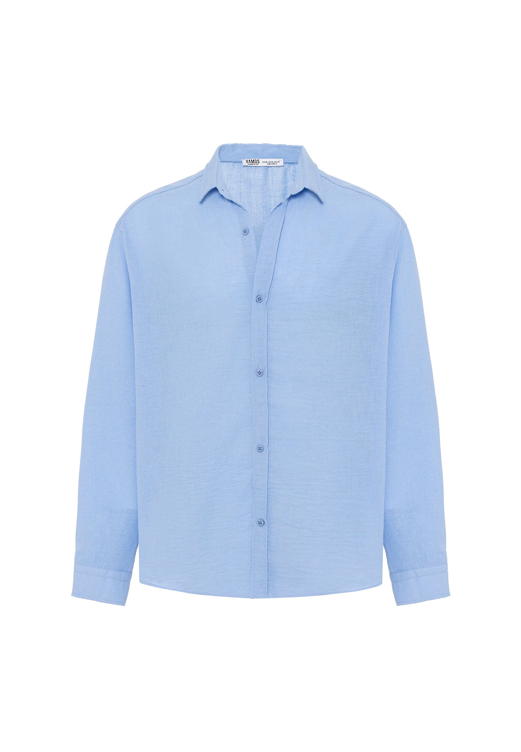 Vibrant Turquoise Oversize Linen-Look Shirt – Relaxed Summer Staple