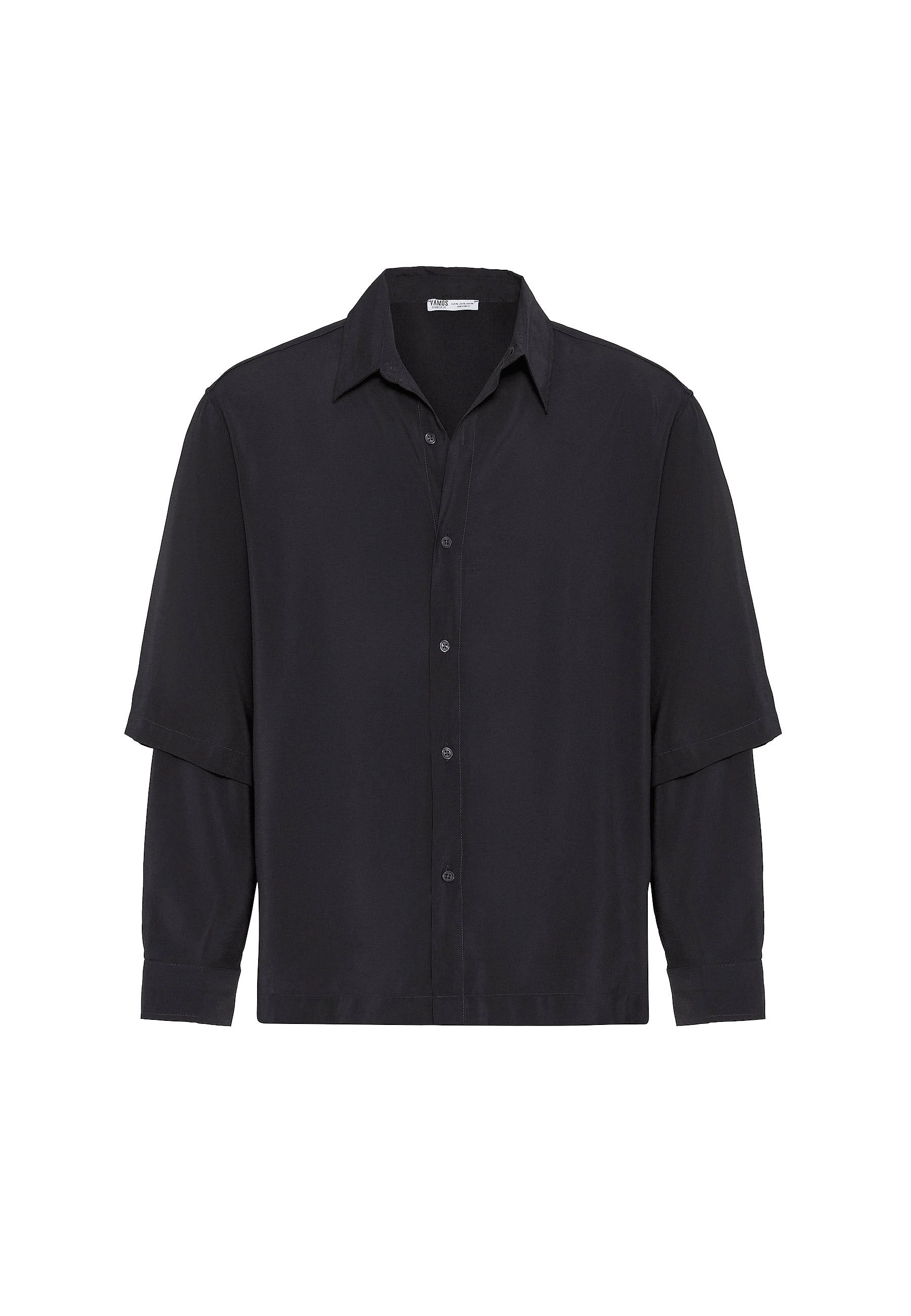 Black Button-Up Shirt – Comfort Fit, Smart Everyday Look