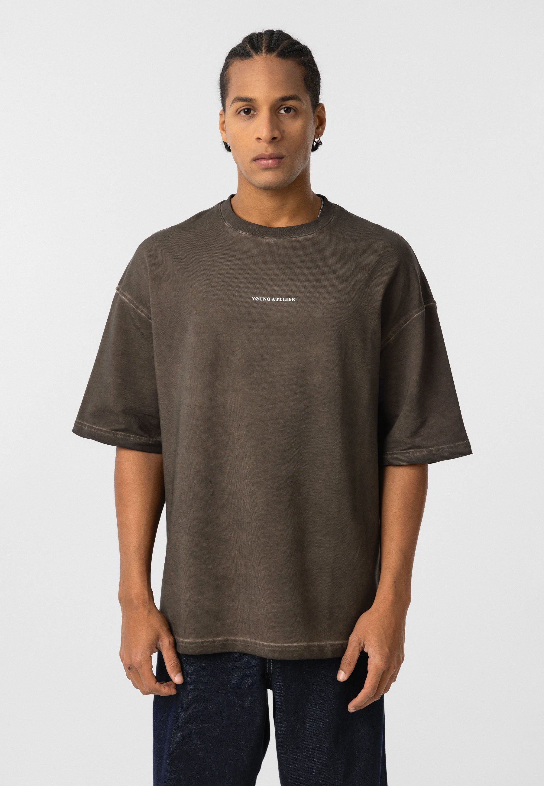 Oversized Washed Graphic T–shirts Clean Lines & Urban Texture