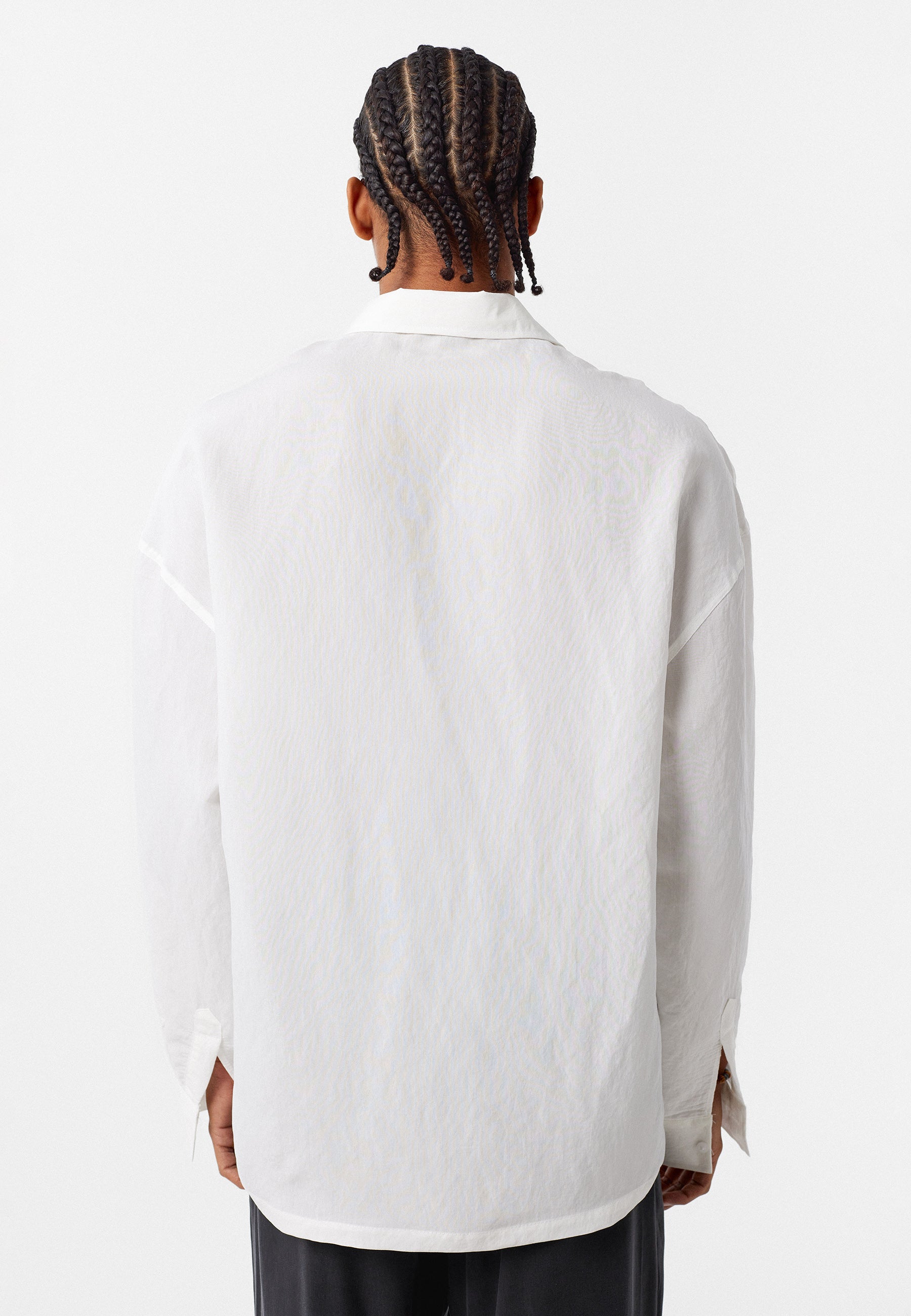 Crisp White Oversized Cotton‑Linen Shirt – Light Classic Everyday Style