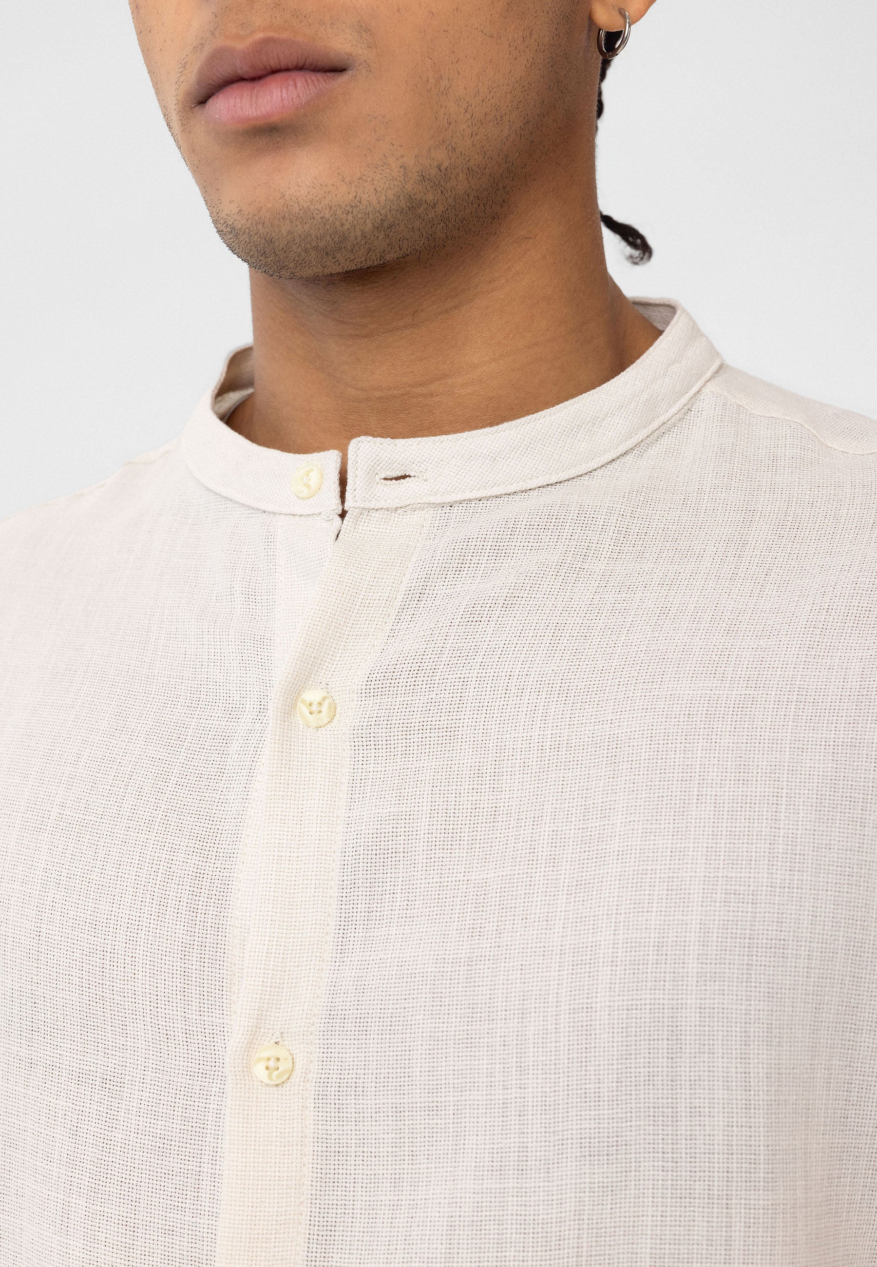 Beige Two-Piece Suit Comfort Fit, Effortless Style