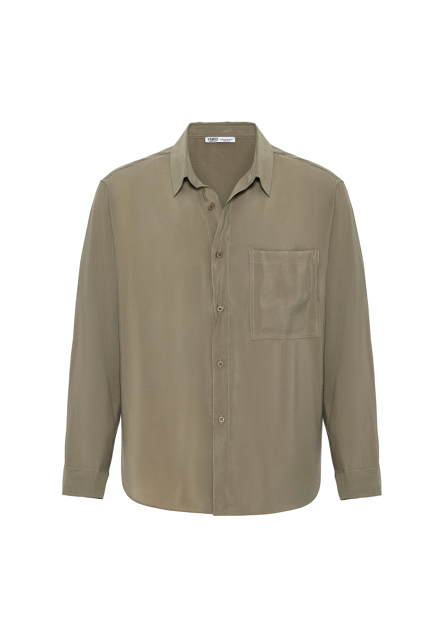 White Button-Up Shirt – Relaxed Fit, Timeless Everyday Essential