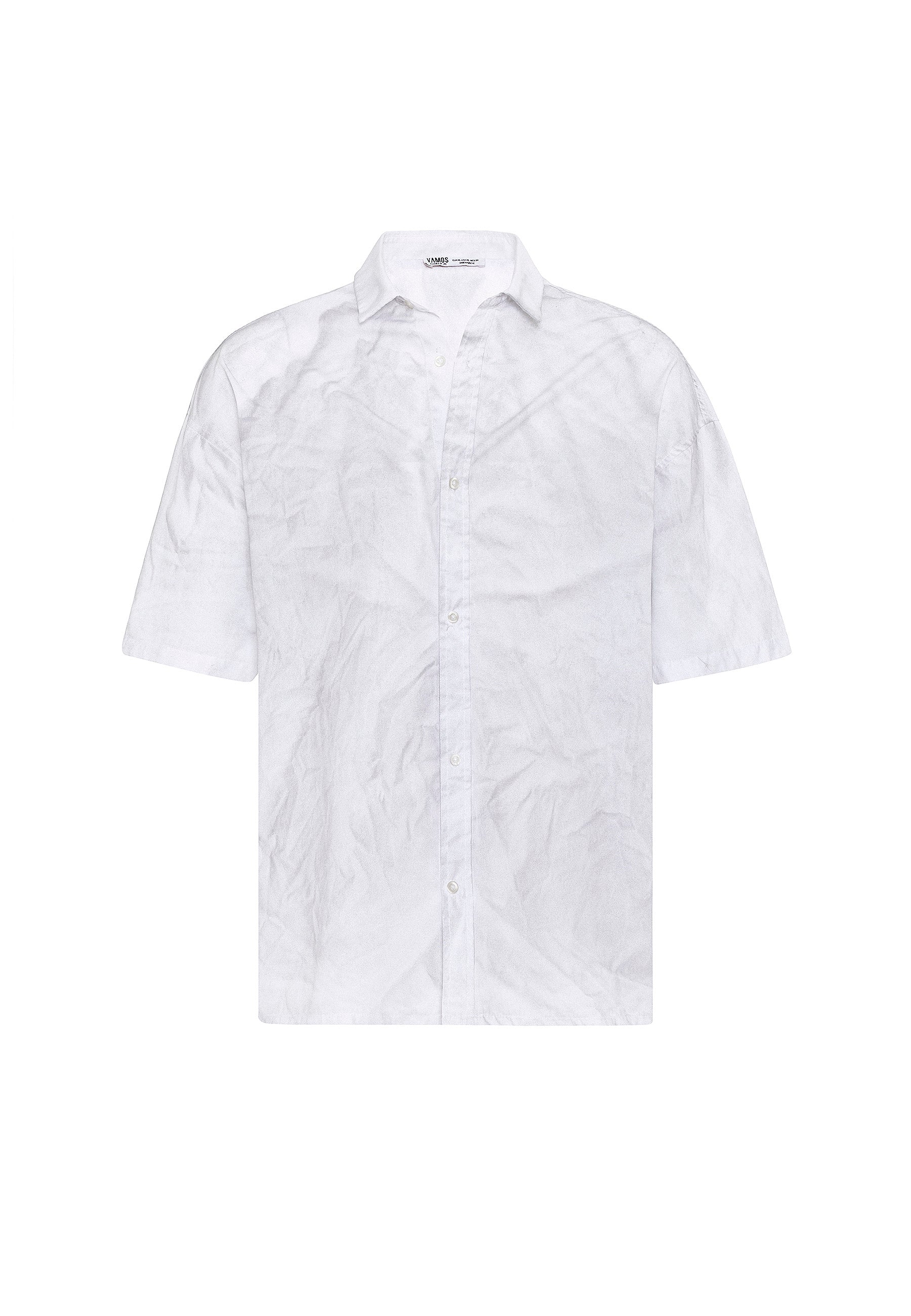 Light white Comfort Fit Shirt – Subtle Washed Minimalism
