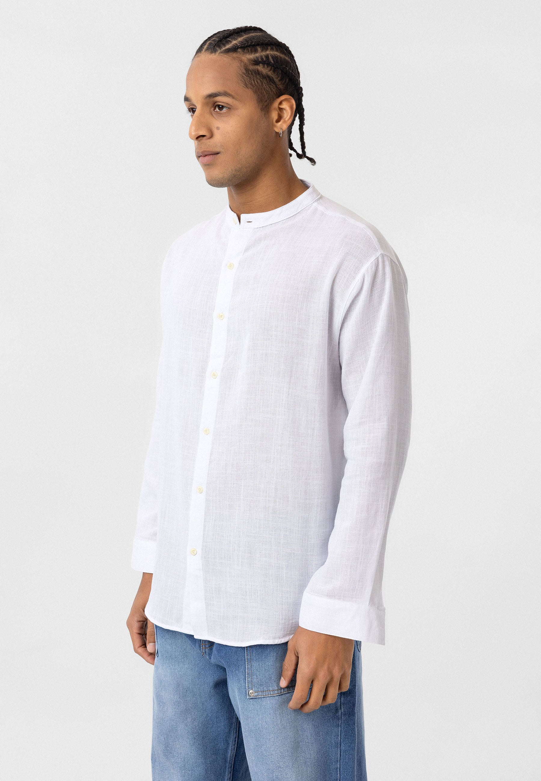 White Linen Shirt – Relaxed Fit, Clean Minimal Look