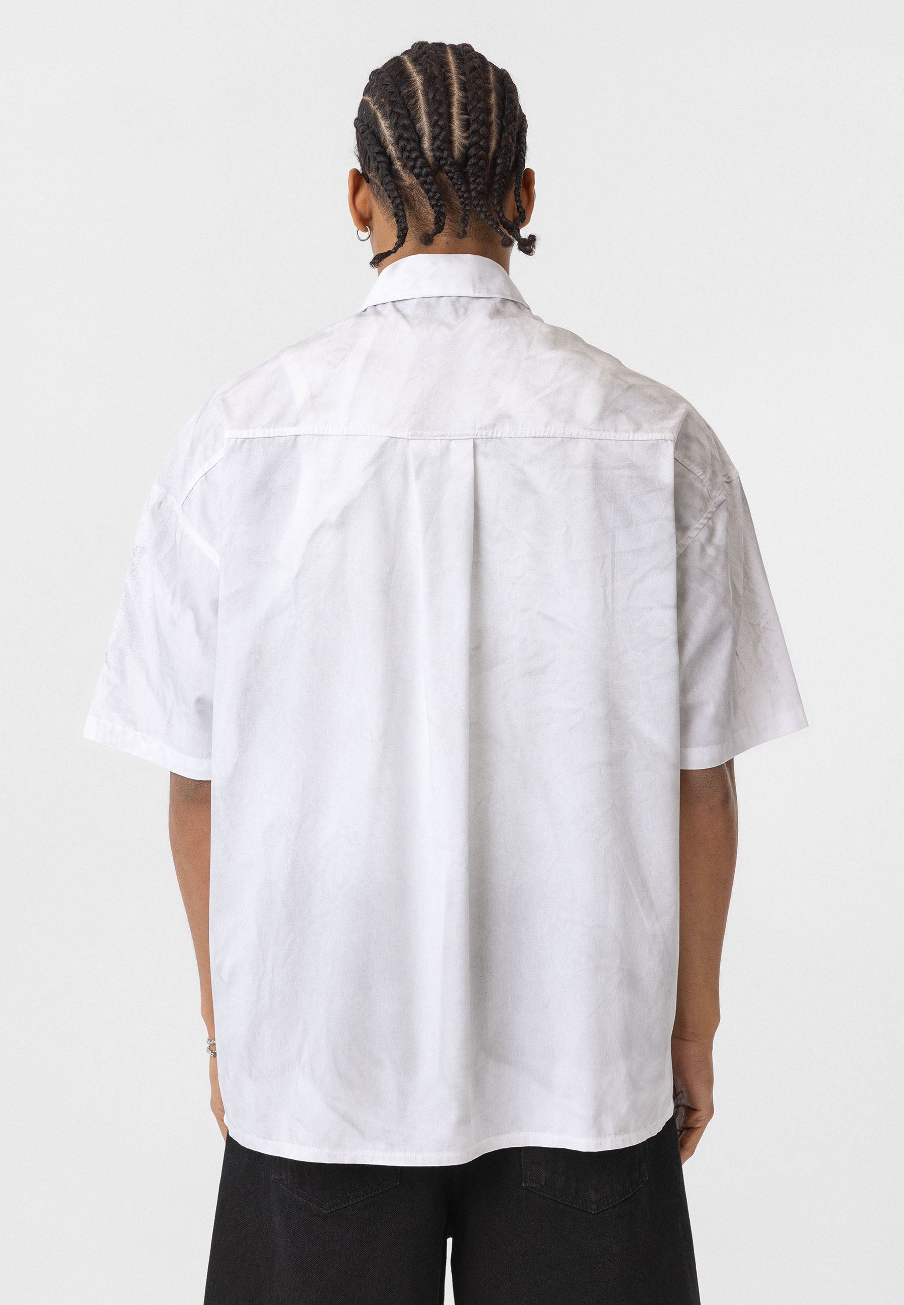Light white Comfort Fit Shirt – Subtle Washed Minimalism