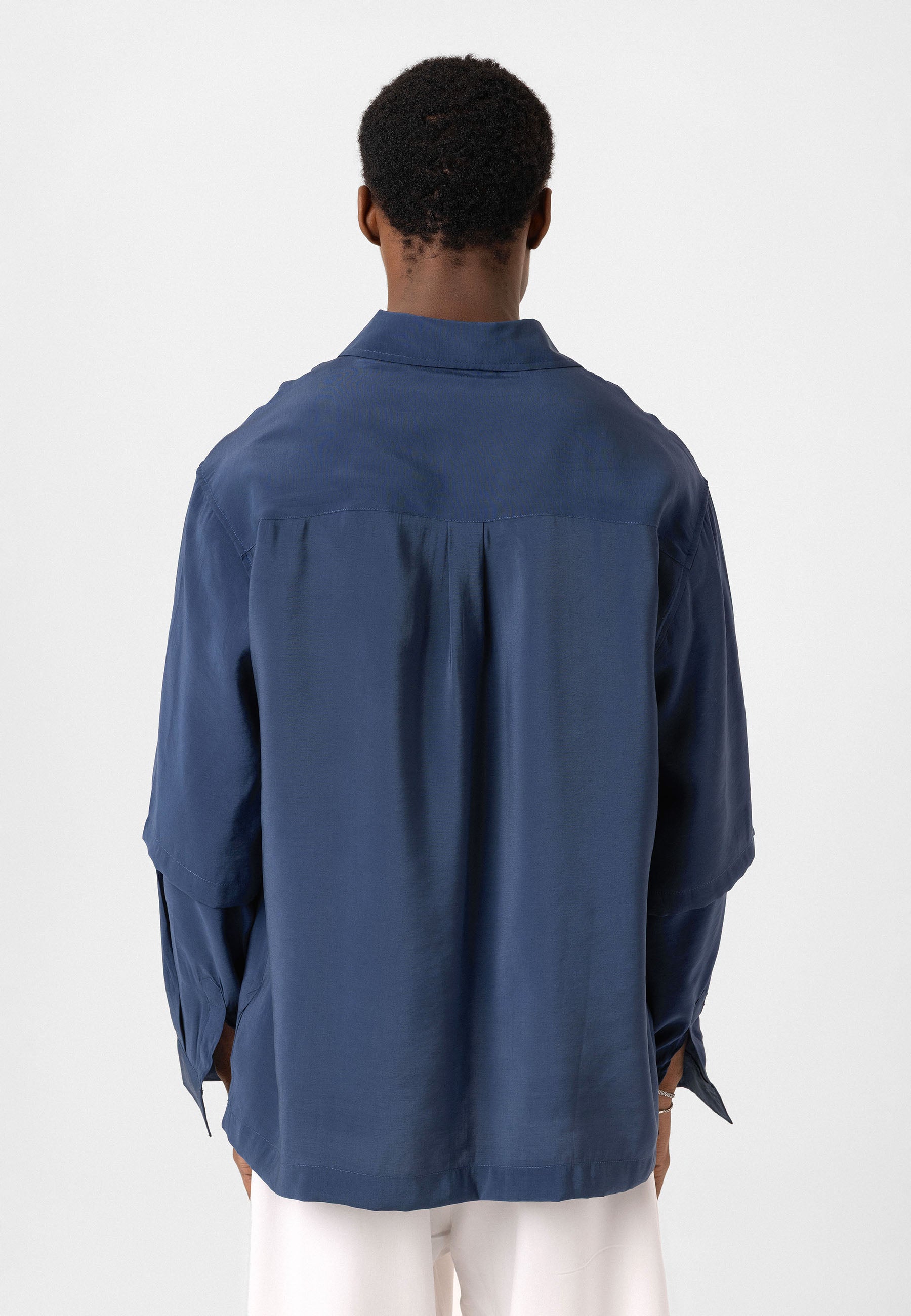 Muted Mauve Button-Up Shirt – Relaxed Fit with Modern Simplicity