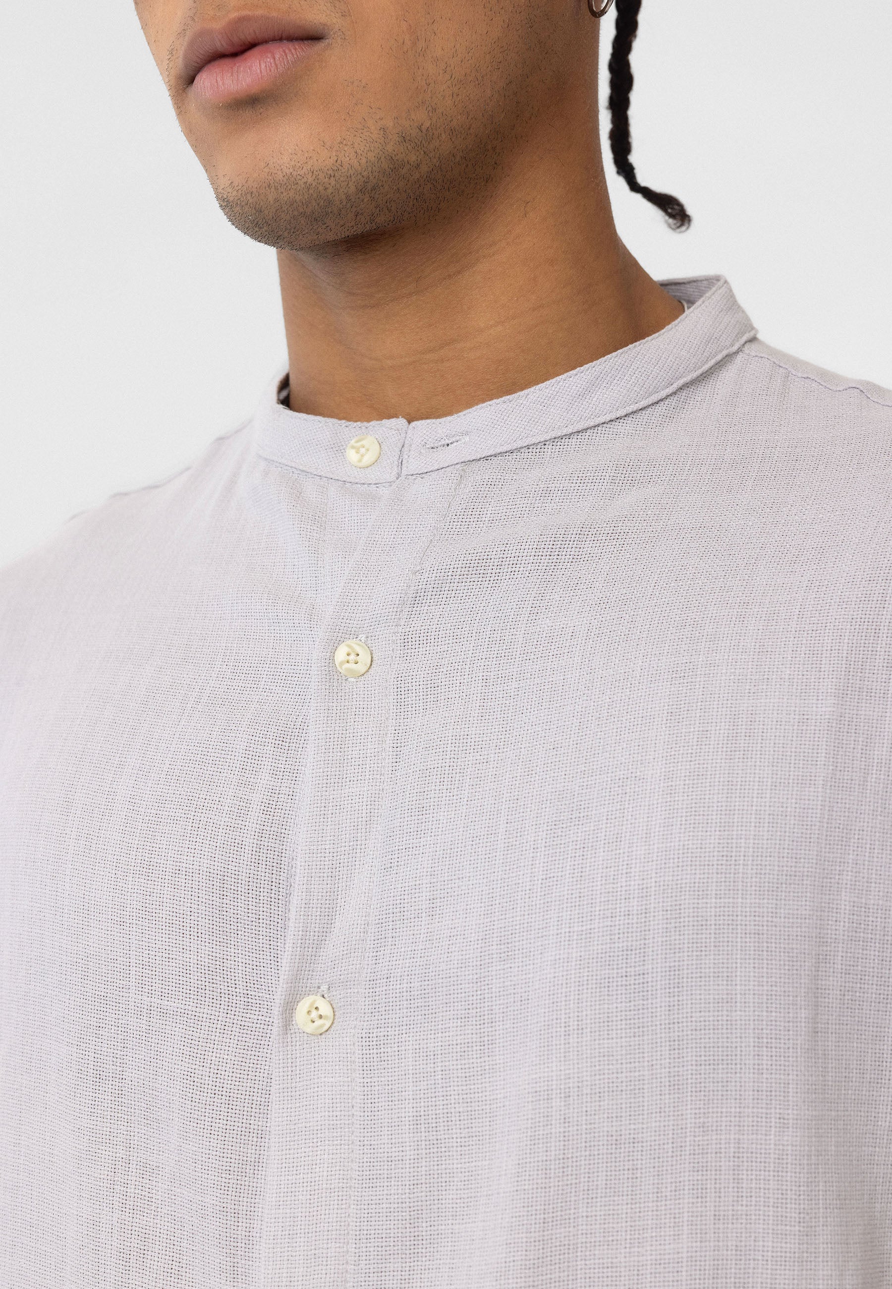 Grey Casual Shirt – Regular Fit, Everyday Smart Look