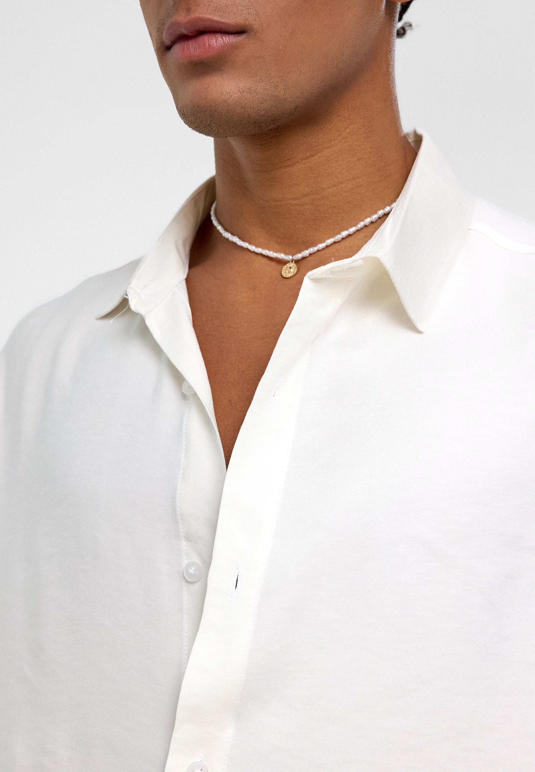 Ecru Modal Blend Oversized Shirt – Light, Soft, and Minimal