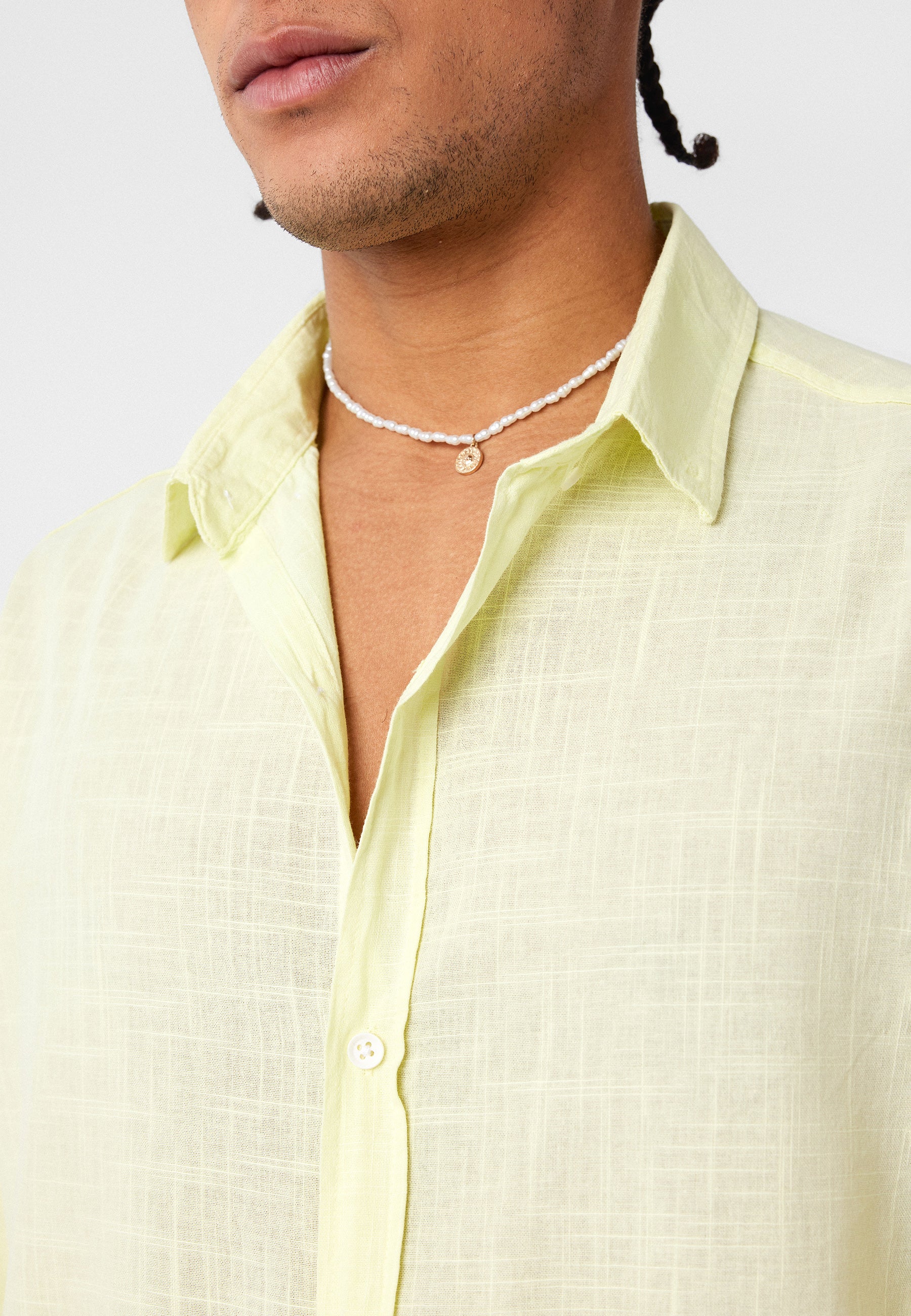 Soft Yellow Oversized Cotton-Linen Shirt – Bright & Breezy Everyday Style