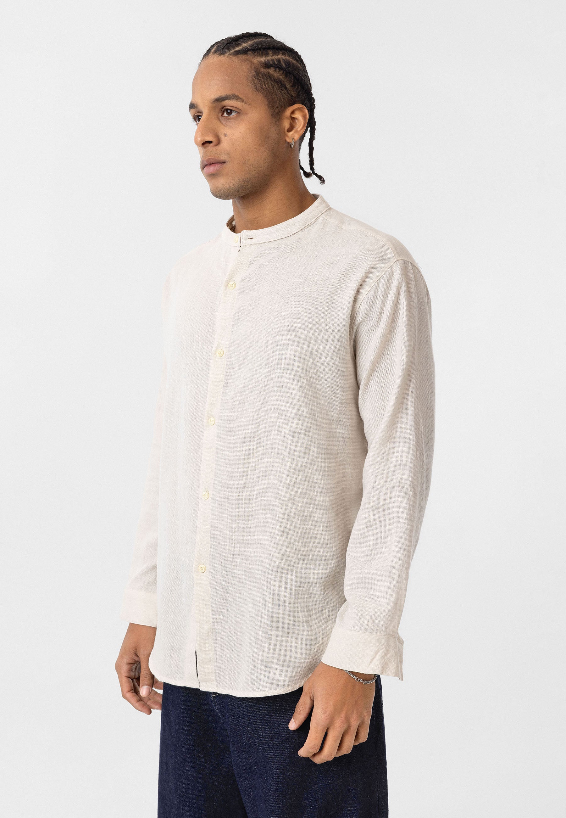 Beige Two-Piece Suit Comfort Fit, Effortless Style