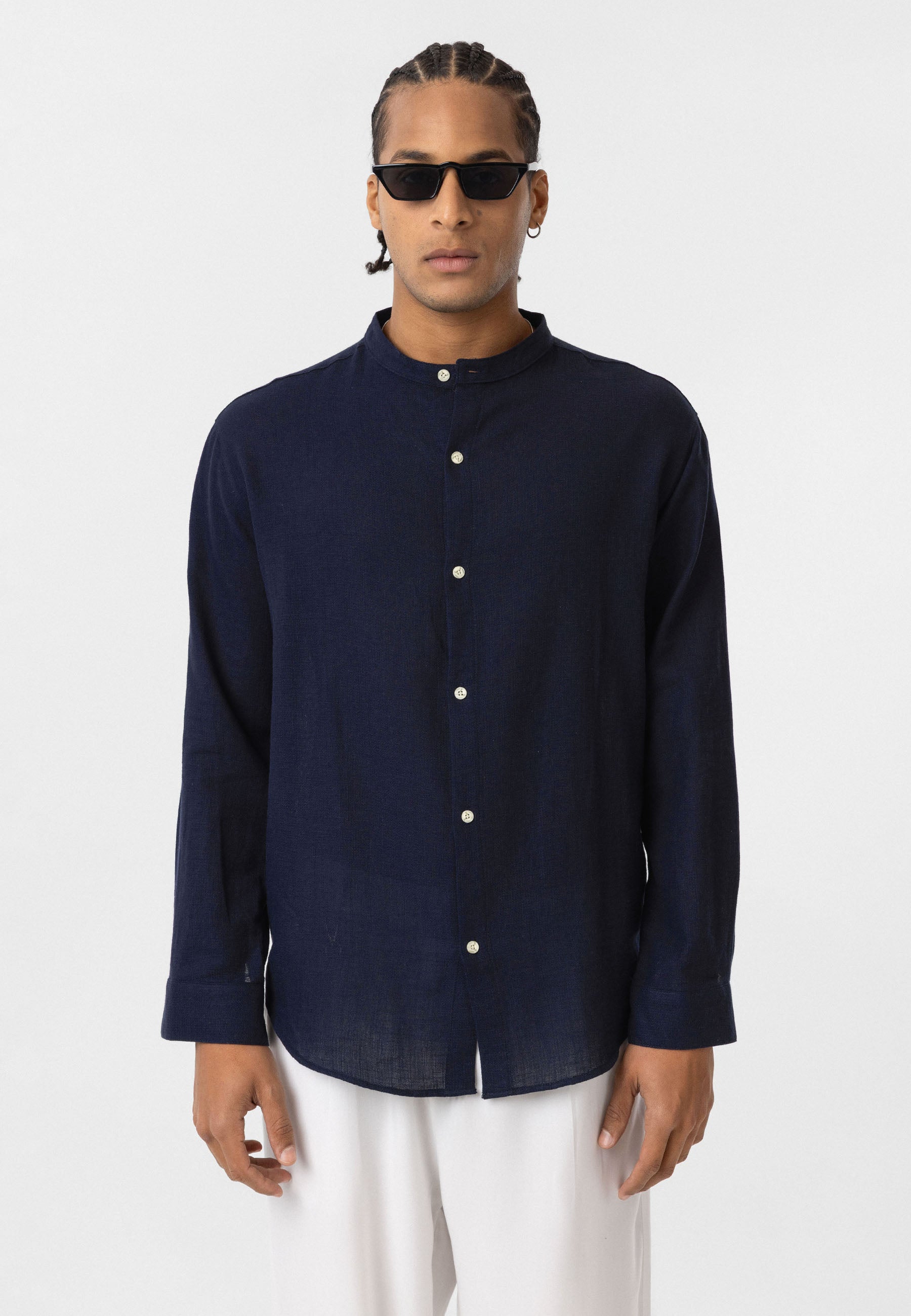 Blue Shirt for Men – Smart Casual Style with Clean Finish