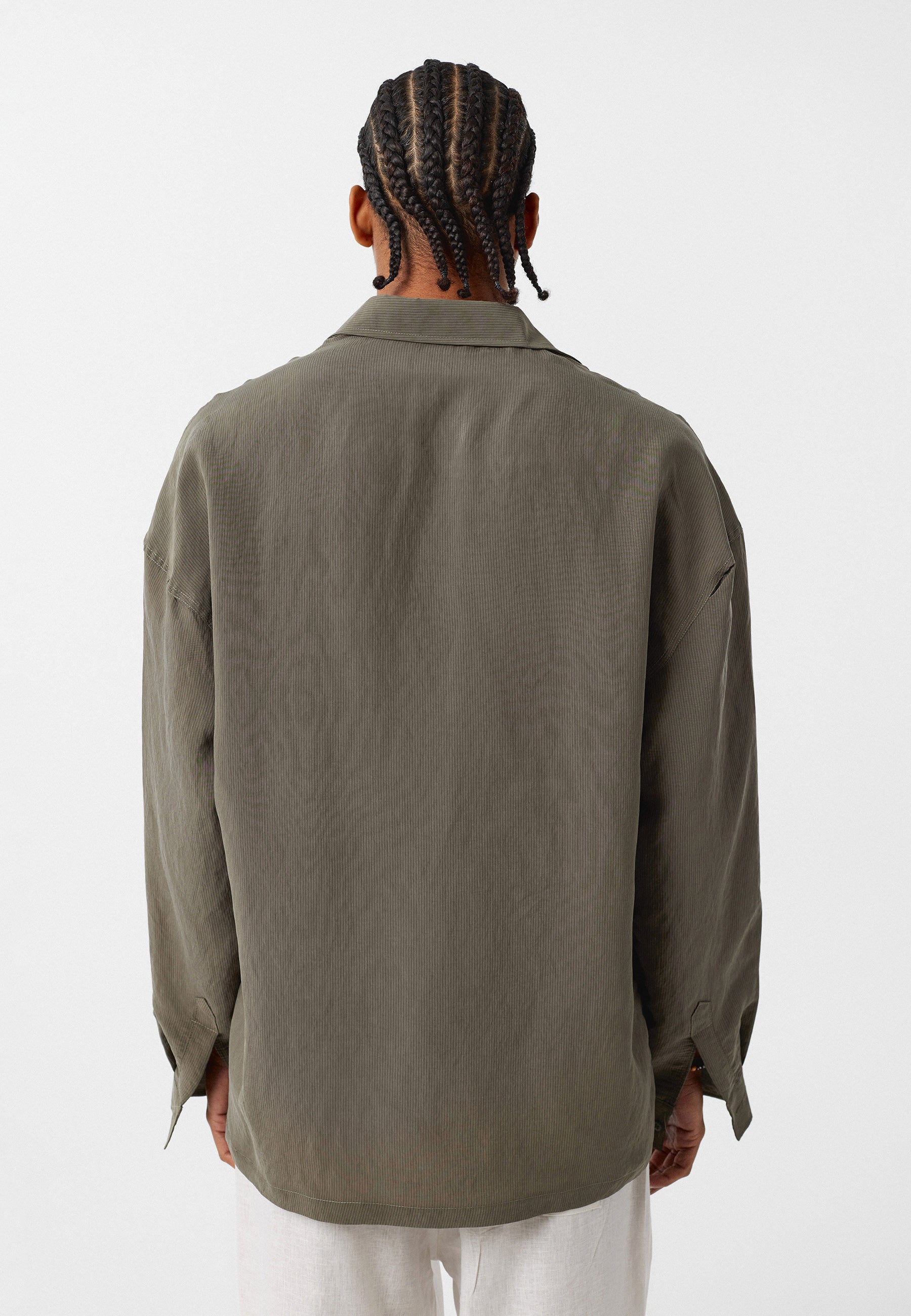 Warm Khaki Comfort Fit Long‑Sleeve Shirt – Soft & Casual Everyday Essential