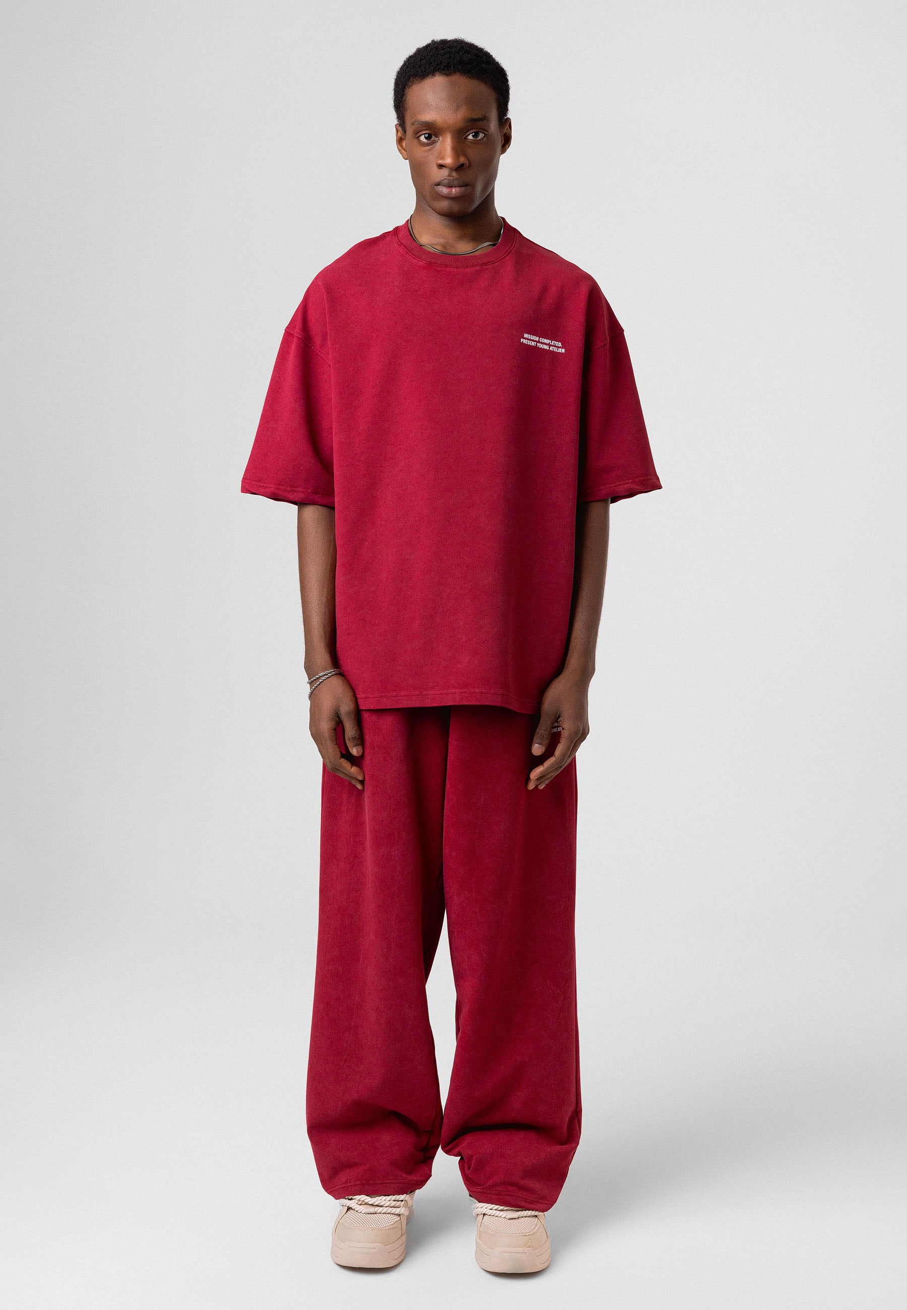 Oversized Washed Track Pants – Street-Ready Comfort with Soft Texture