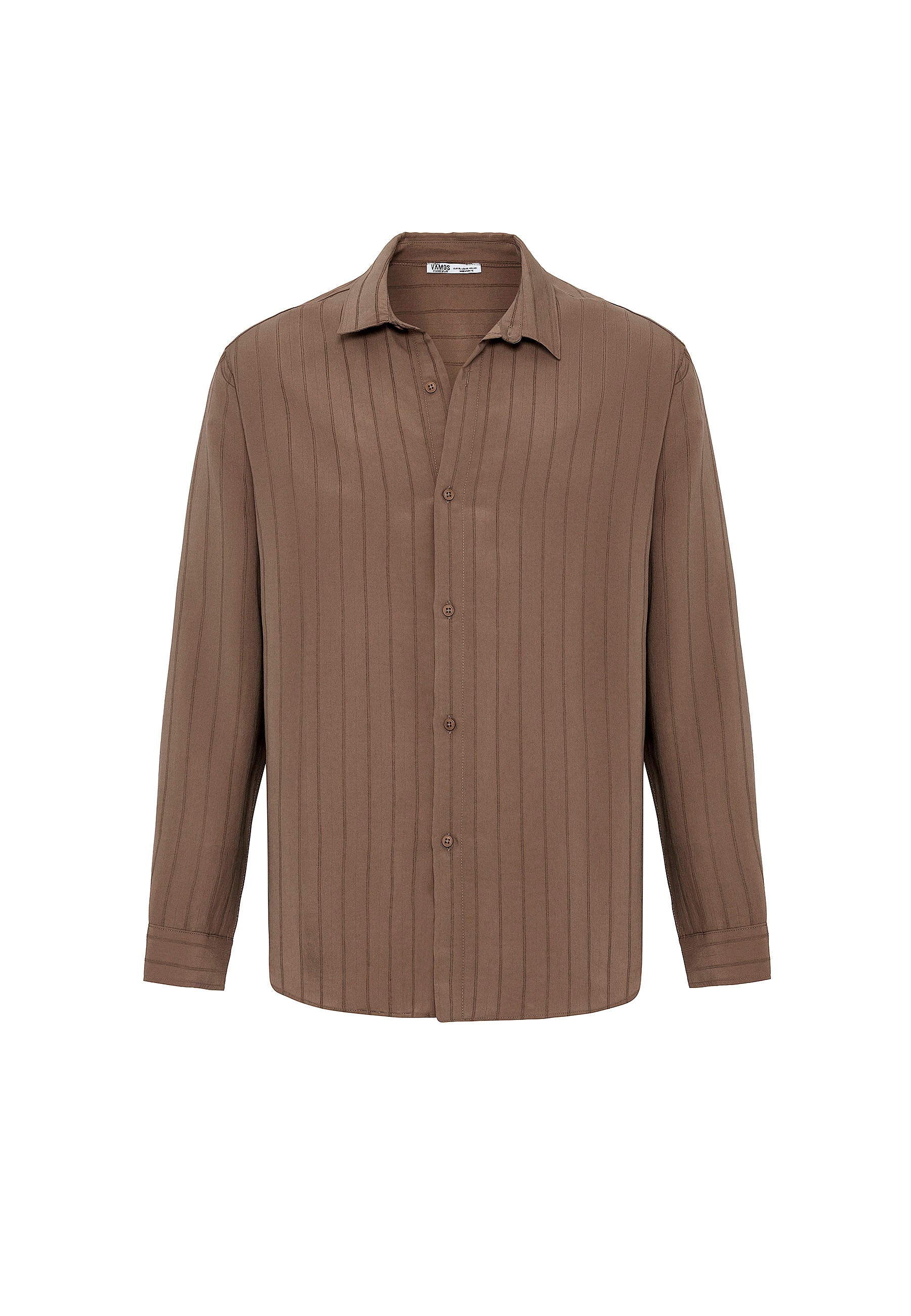 Soft Beige Button-Up Shirt – Relaxed Comfort Fit