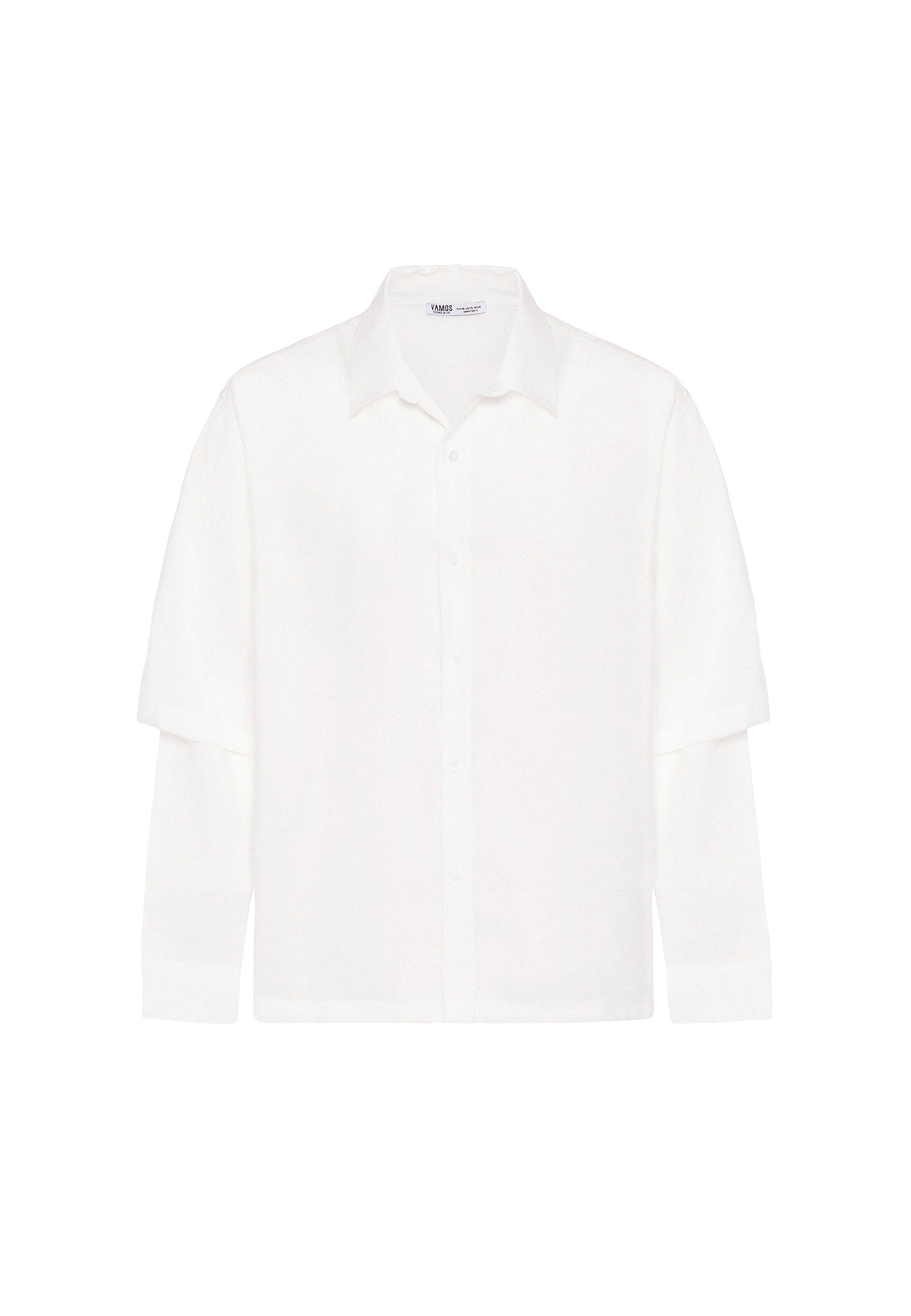 White Button-Up Shirt – Classic Everyday Comfort Fit
