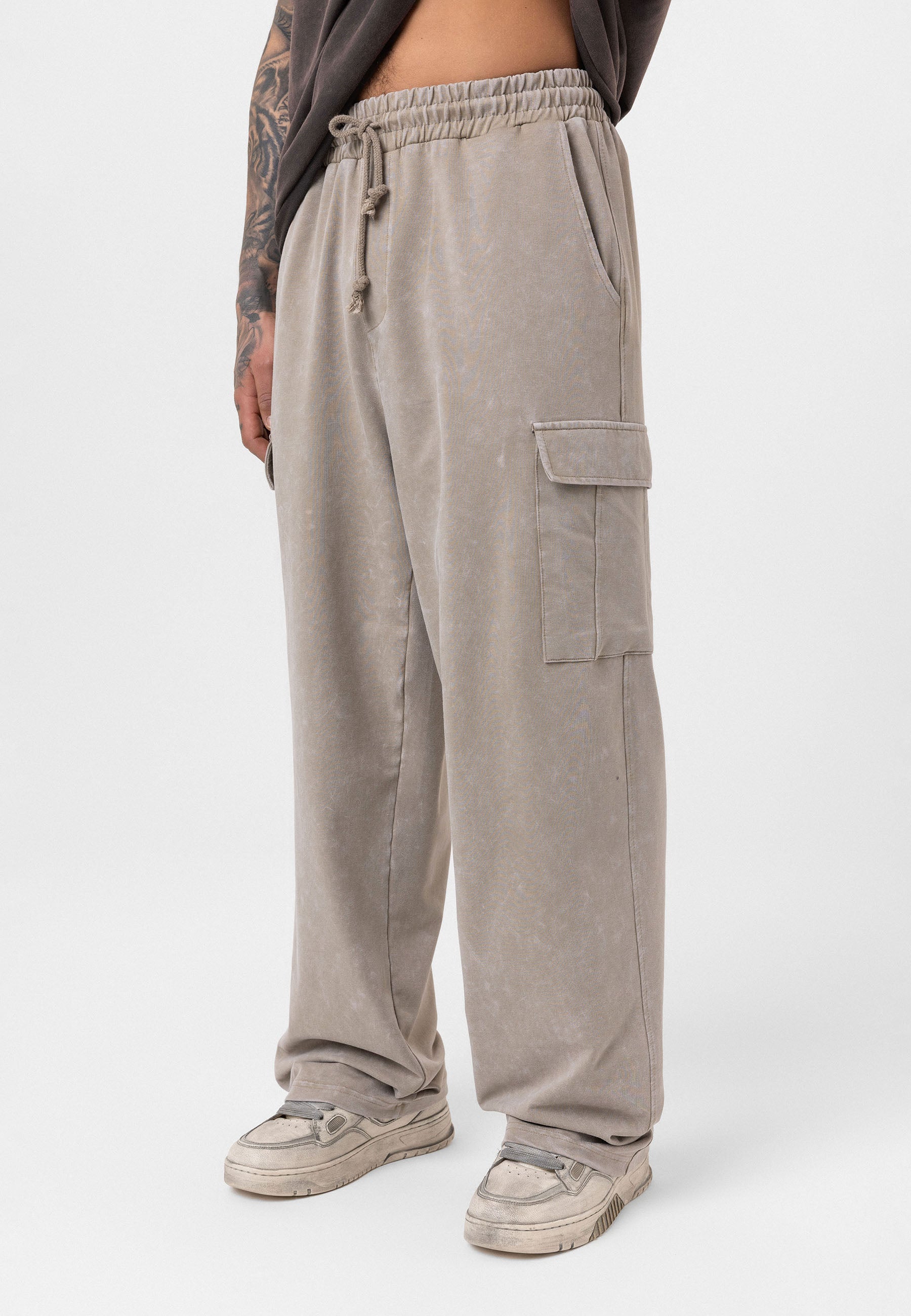 Oversized Graphic Pants – Bold Visuals with Vintage-Washed Appeal
