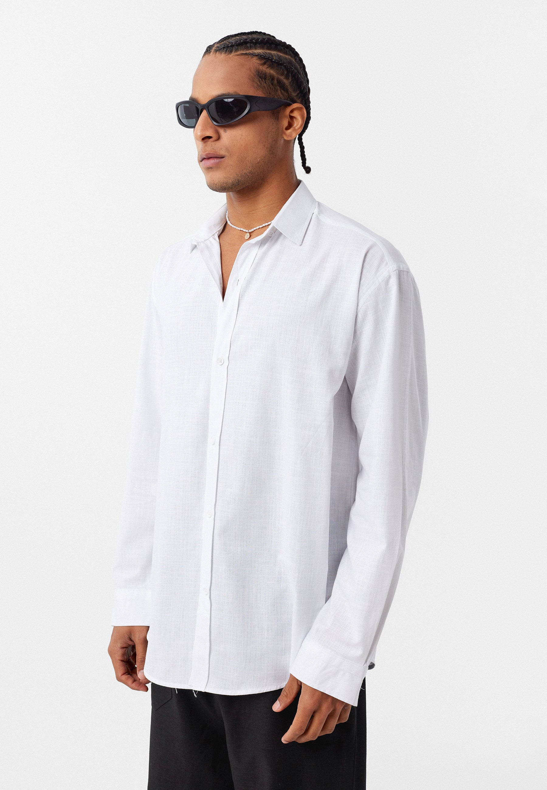 White Modal Shirt – Effortless Minimal Comfort