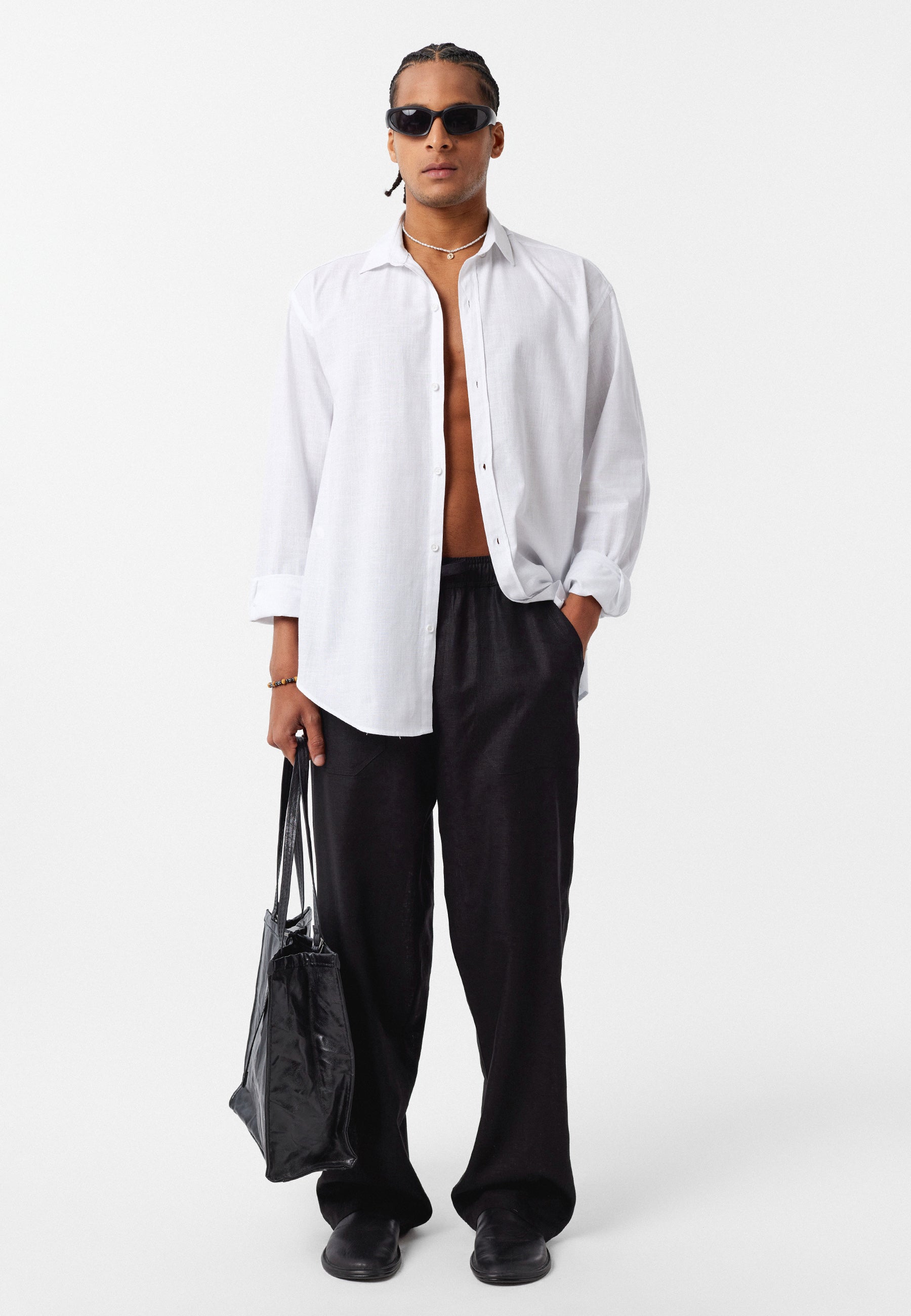 White Modal Shirt – Effortless Minimal Comfort