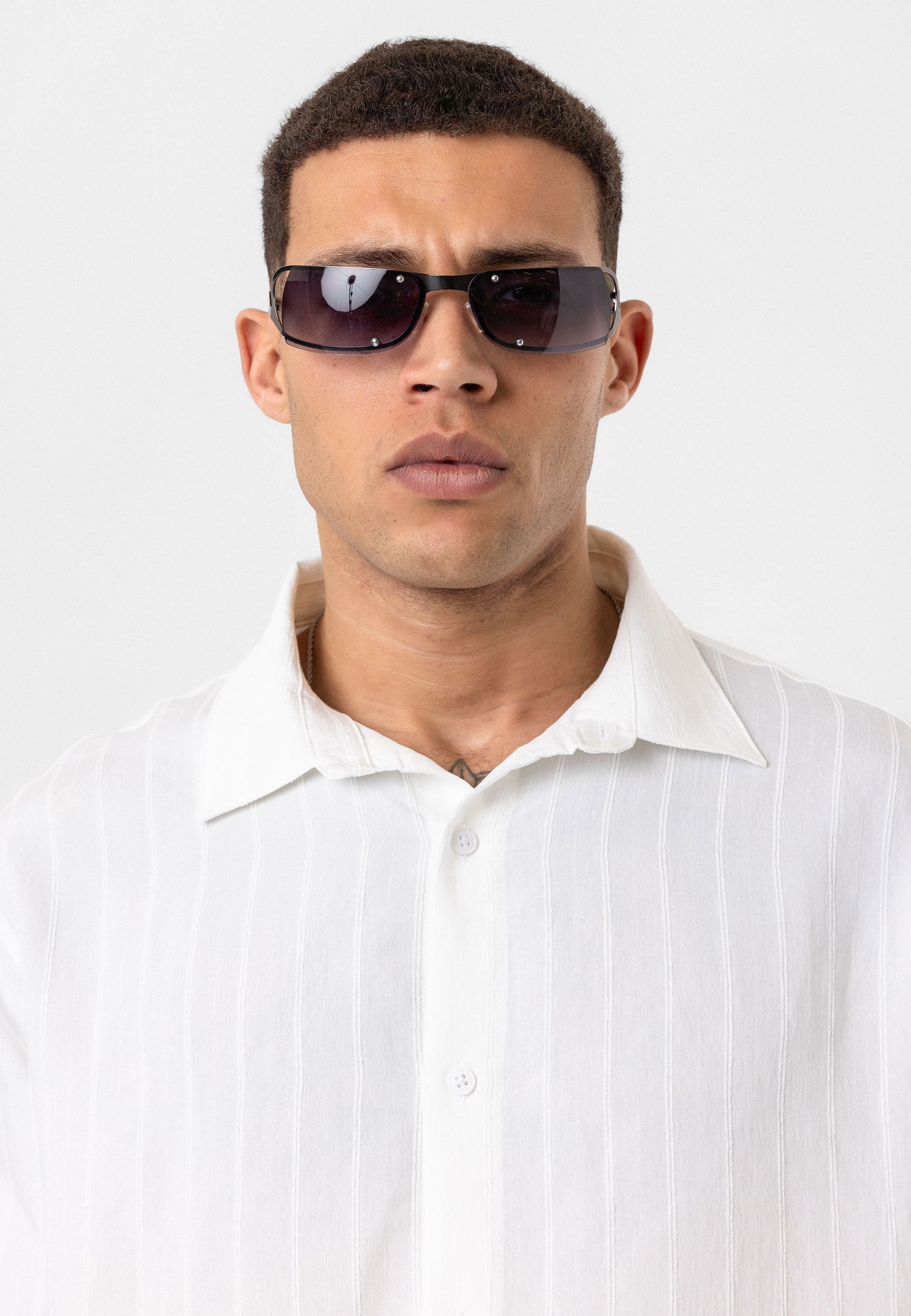 Crisp White Striped Long Sleeve Shirt – Relaxed Street Style