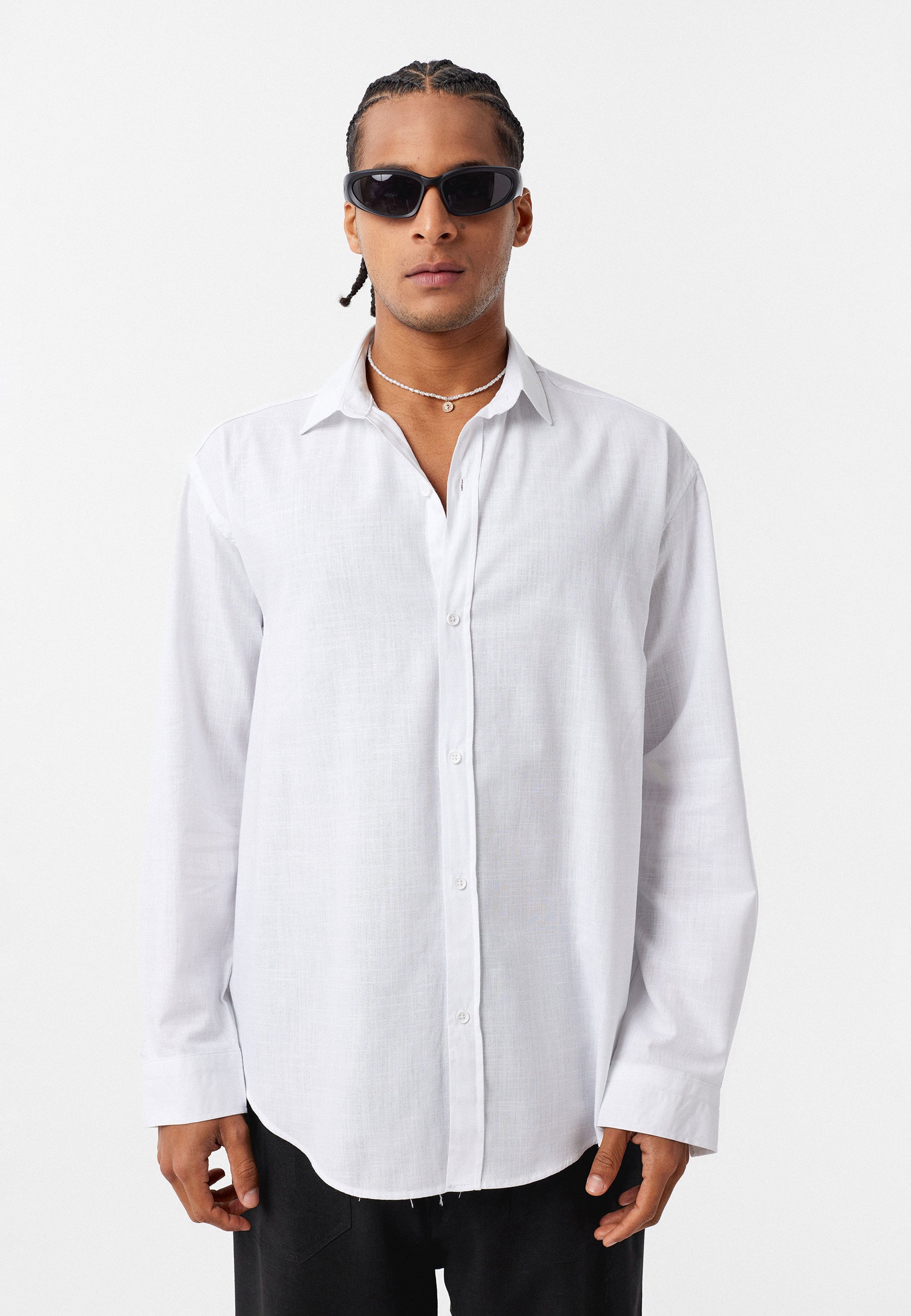 White Modal Shirt – Effortless Minimal Comfort