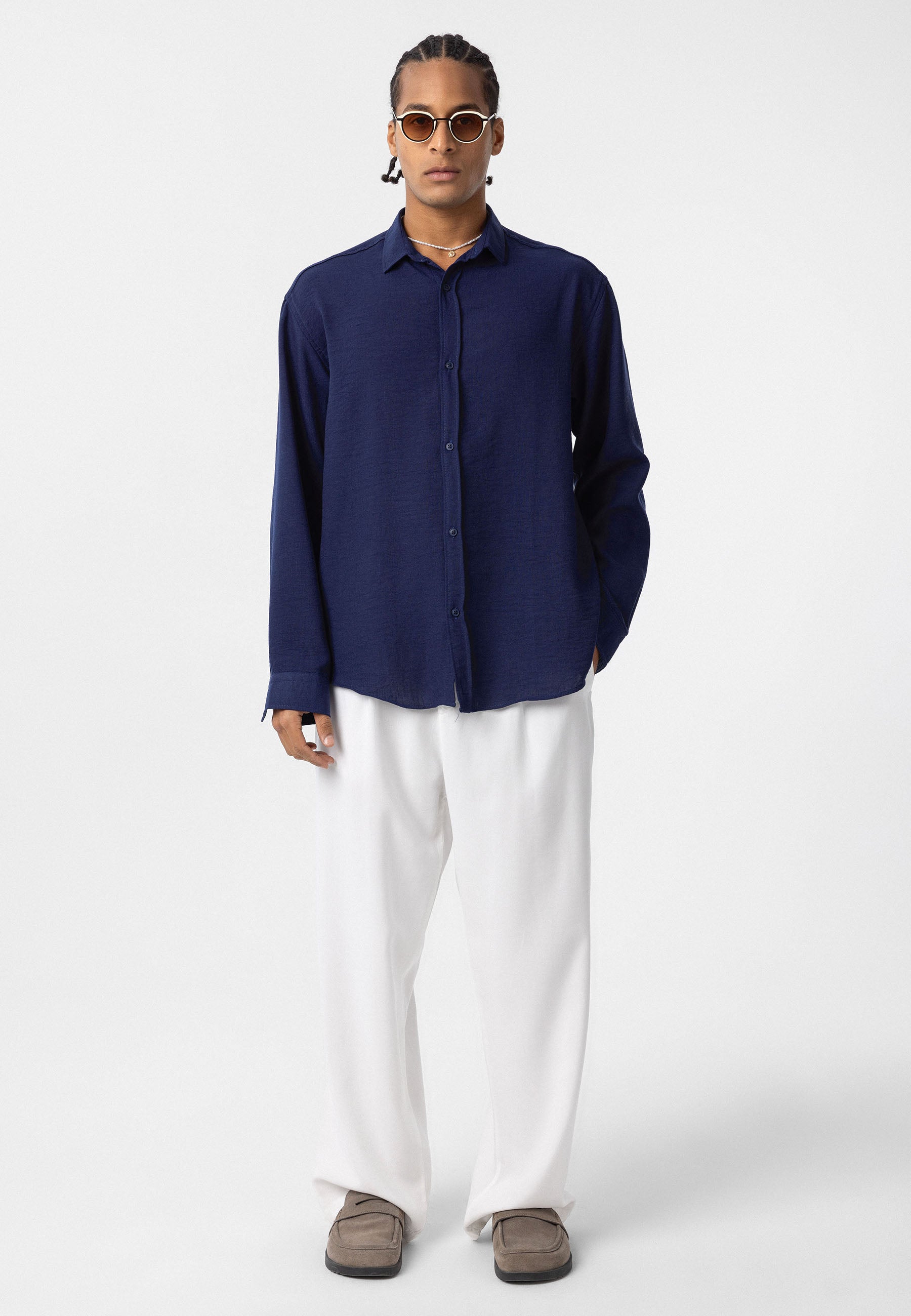 Black Comfort Fit Shirt – Relaxed Everyday Essential