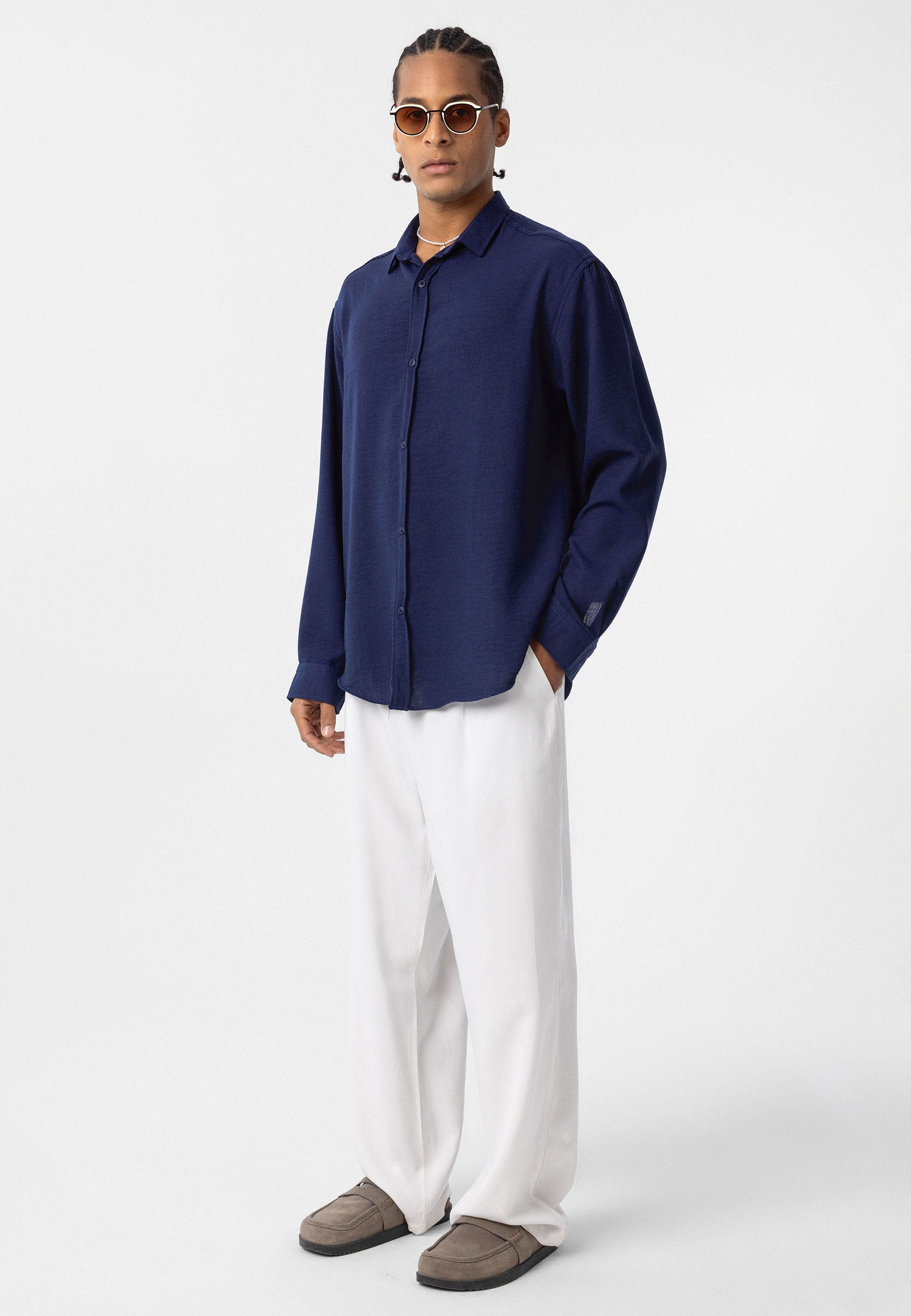 Black Comfort Fit Shirt – Relaxed Everyday Essential